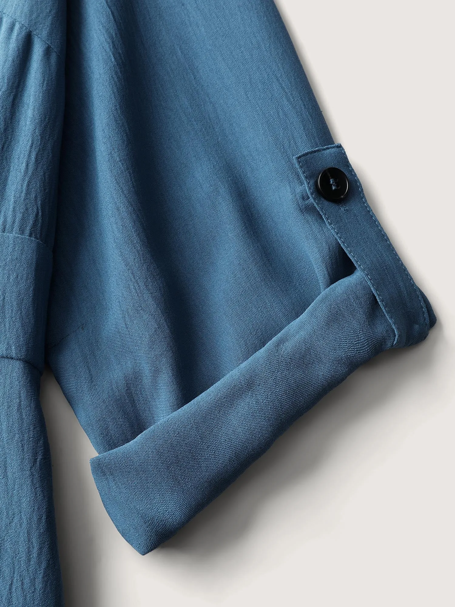 Button Detail Waist-Defining Midi Dress sold by Bloomchic product image thumbnail 5