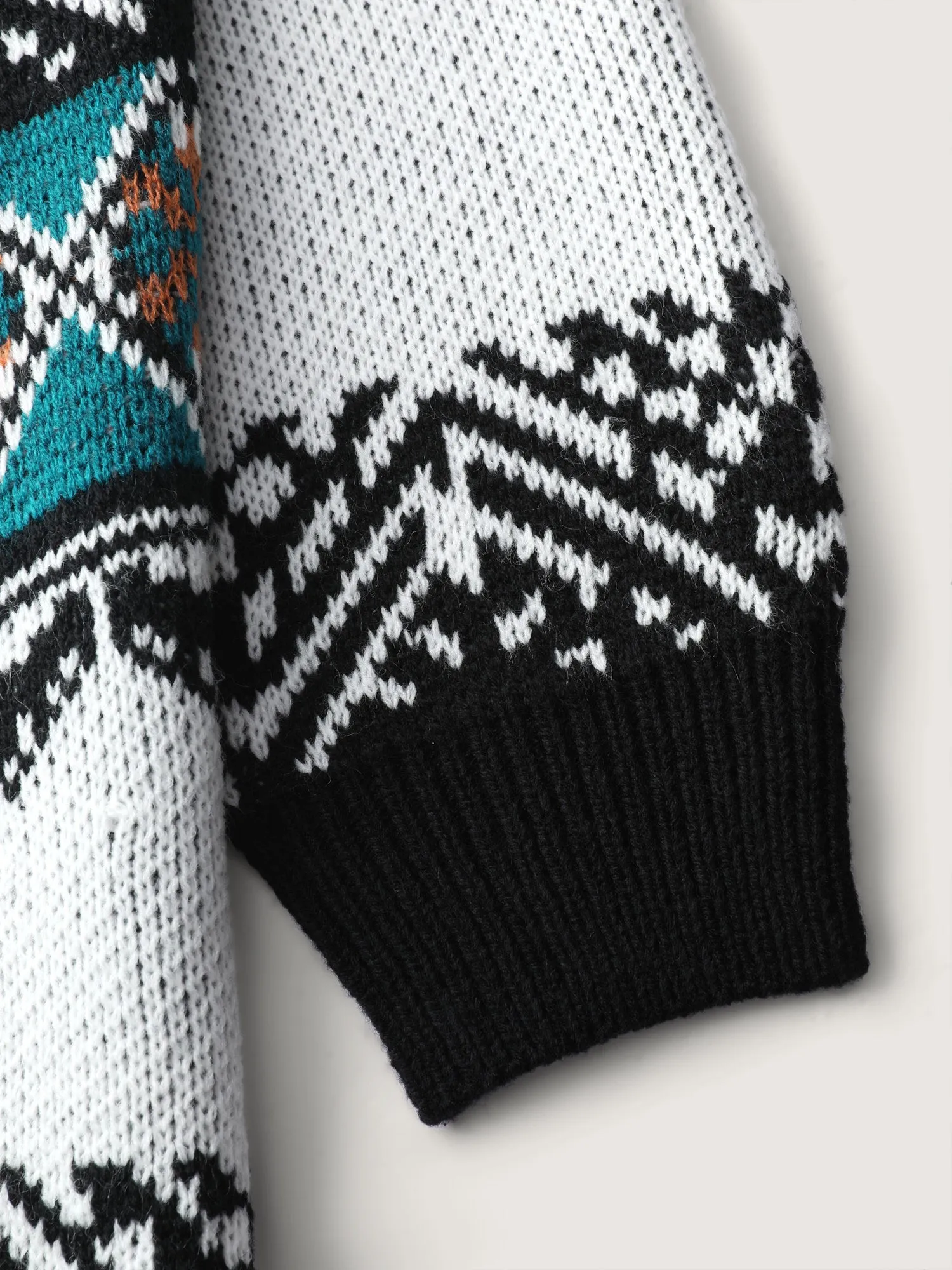 Boho Print Color Contrast Pullover sold by Bloomchic product image thumbnail 5