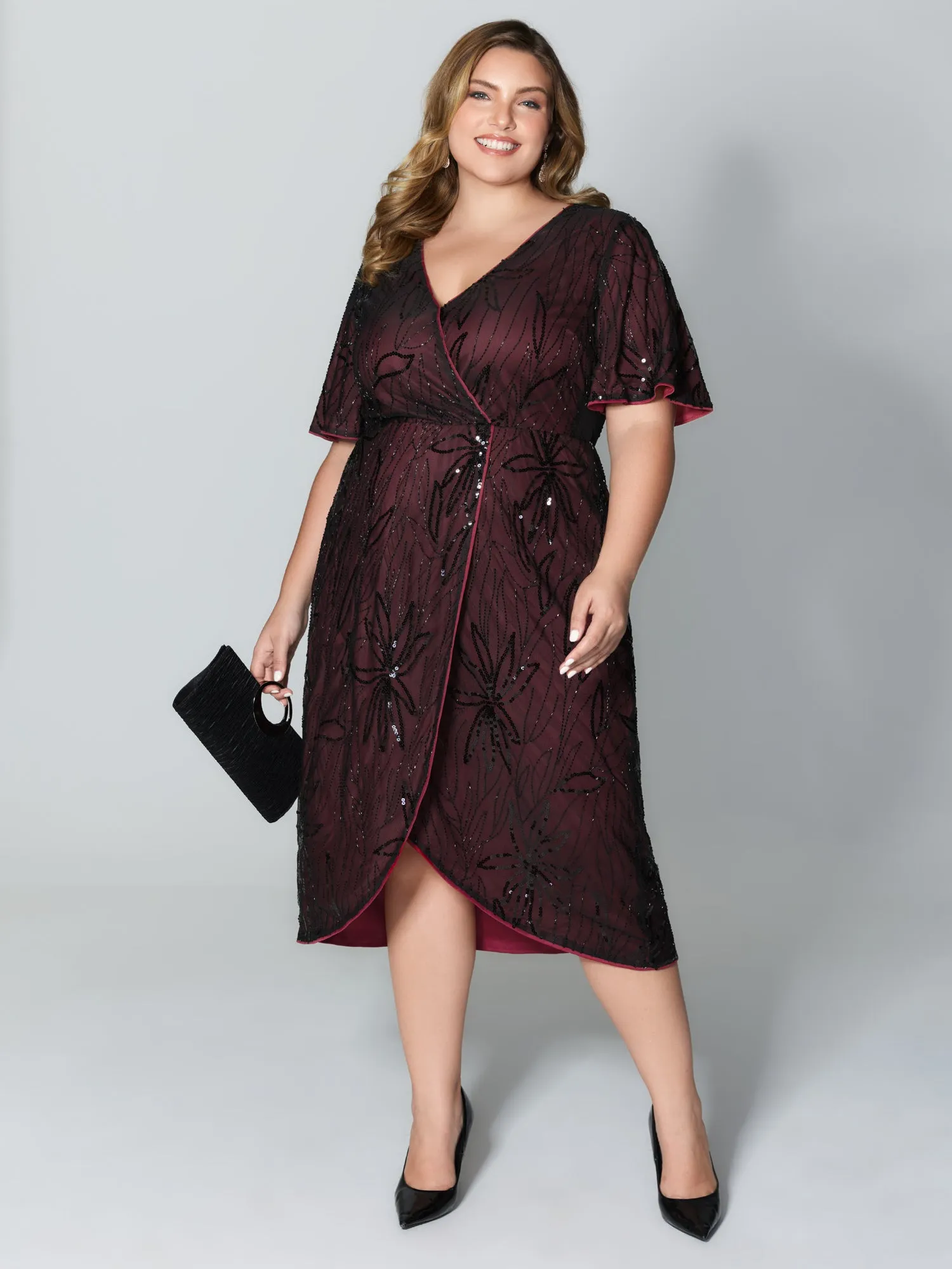 Shimmery Sequin Embroidery Pockets Party Dress sold by Bloomchic