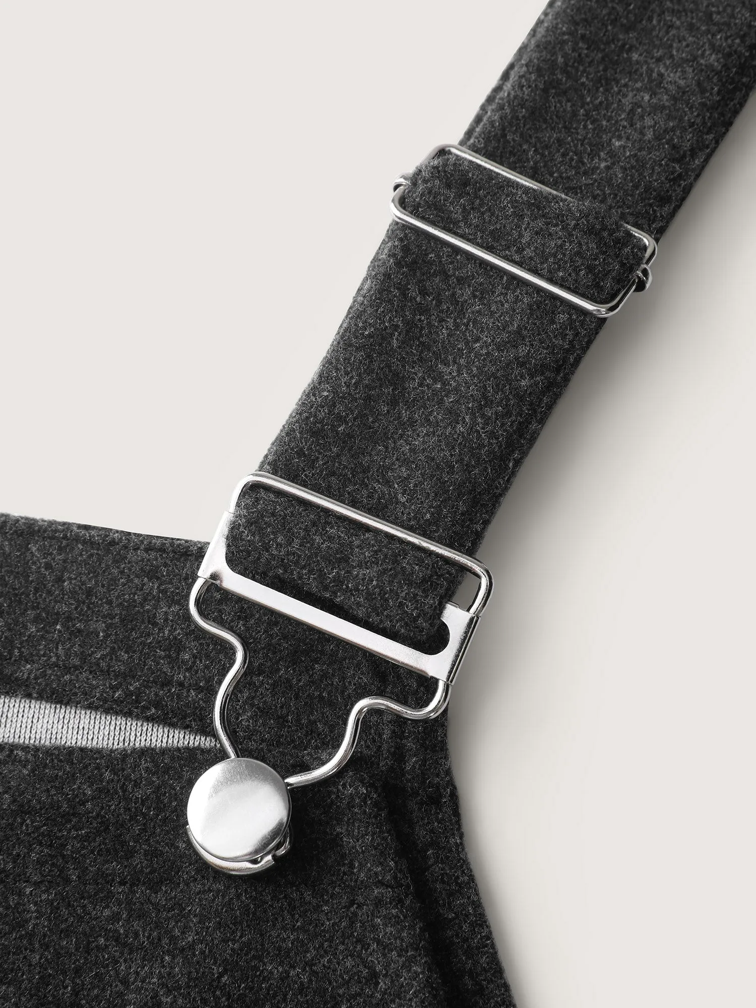 Woolen Pockets Adjustable Buttons Midi Dress sold by Bloomchic product image thumbnail 5