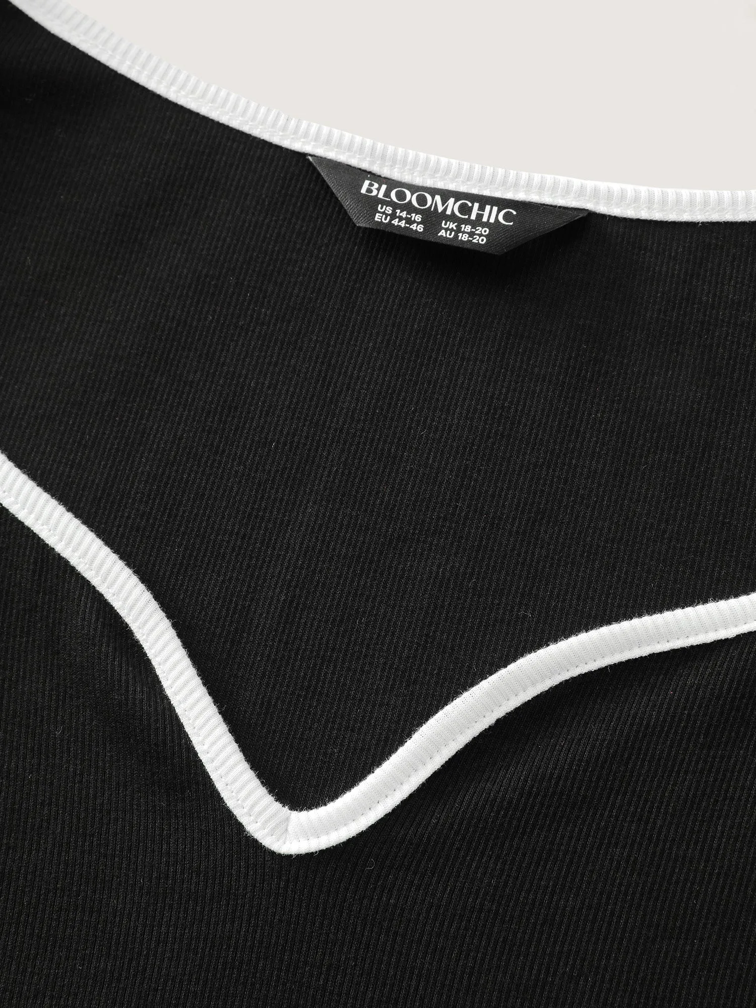 Pure Cotton Ribbed Solid T-Shirt sold by Bloomchic product image thumbnail 5