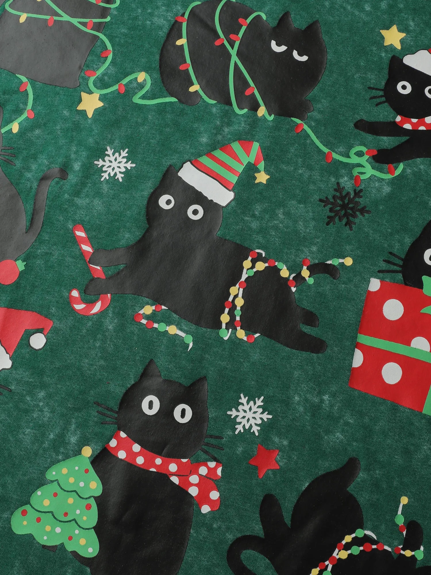 Holiday Cat Snowflake Effect T-Shirt sold by Bloomchic product image thumbnail 5