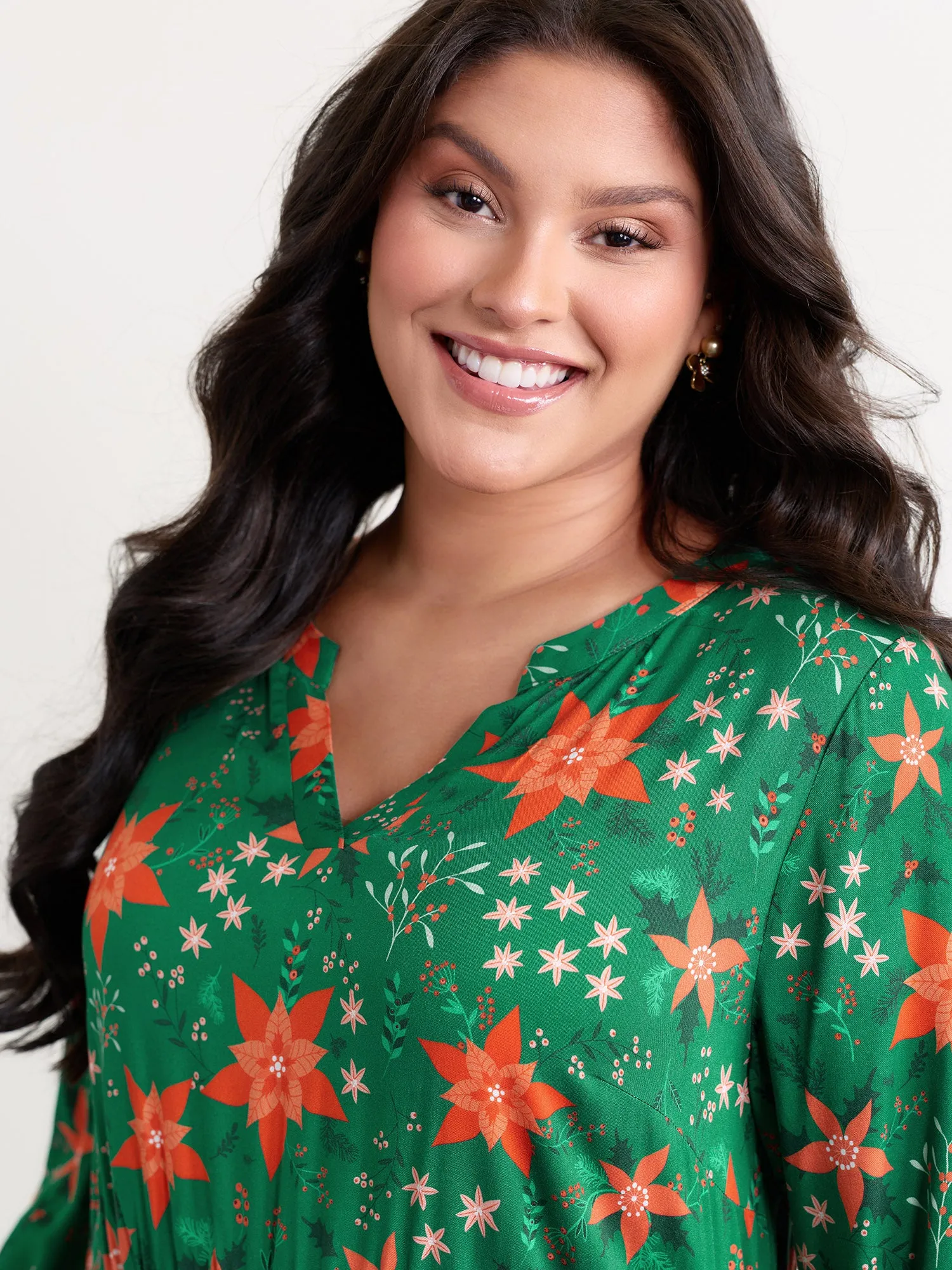 Floral Print Pockets Flowy Maxi Dress sold by Bloomchic product image thumbnail 3