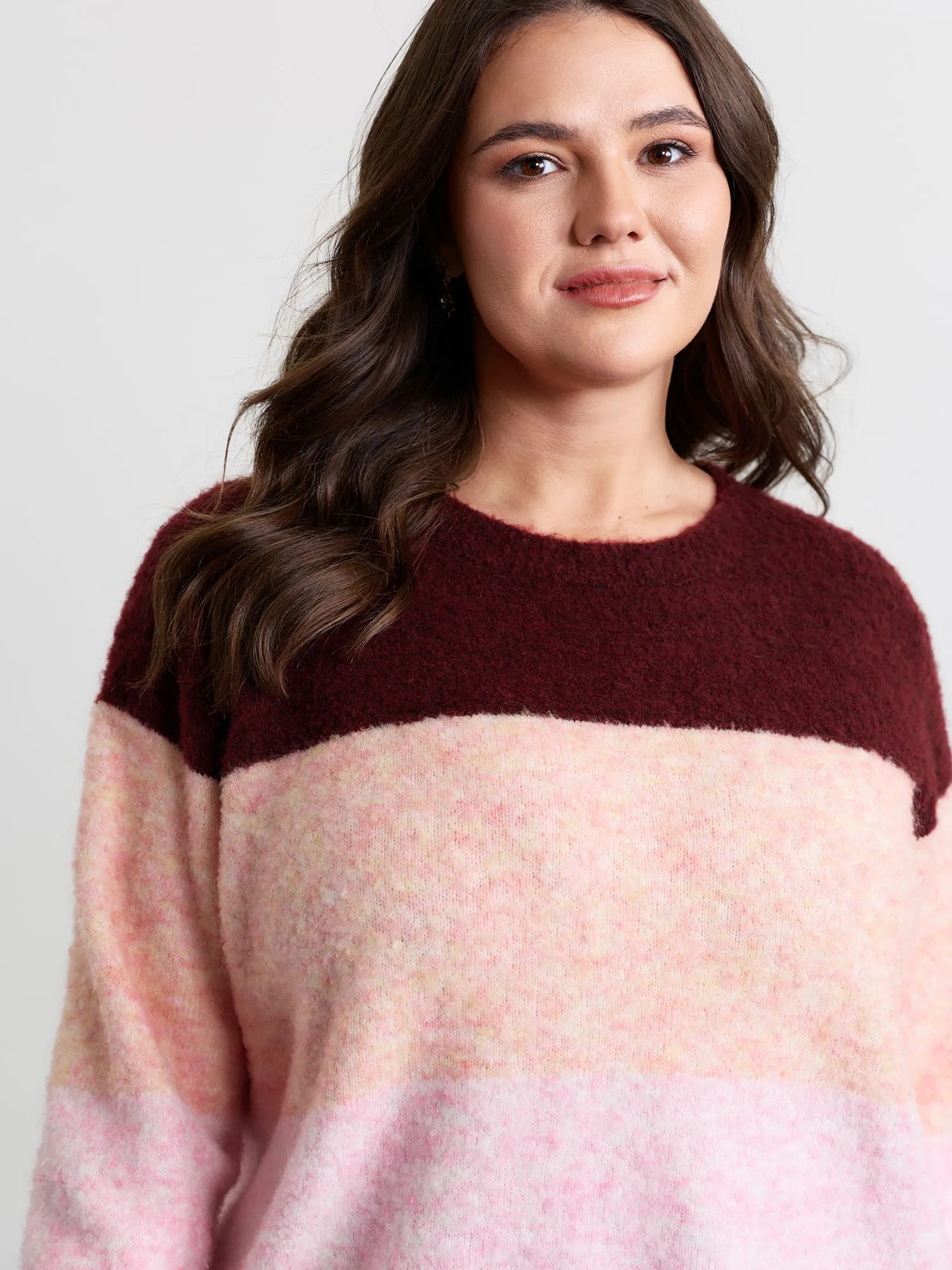 Soft Striped Contrast Pullover sold by Bloomchic