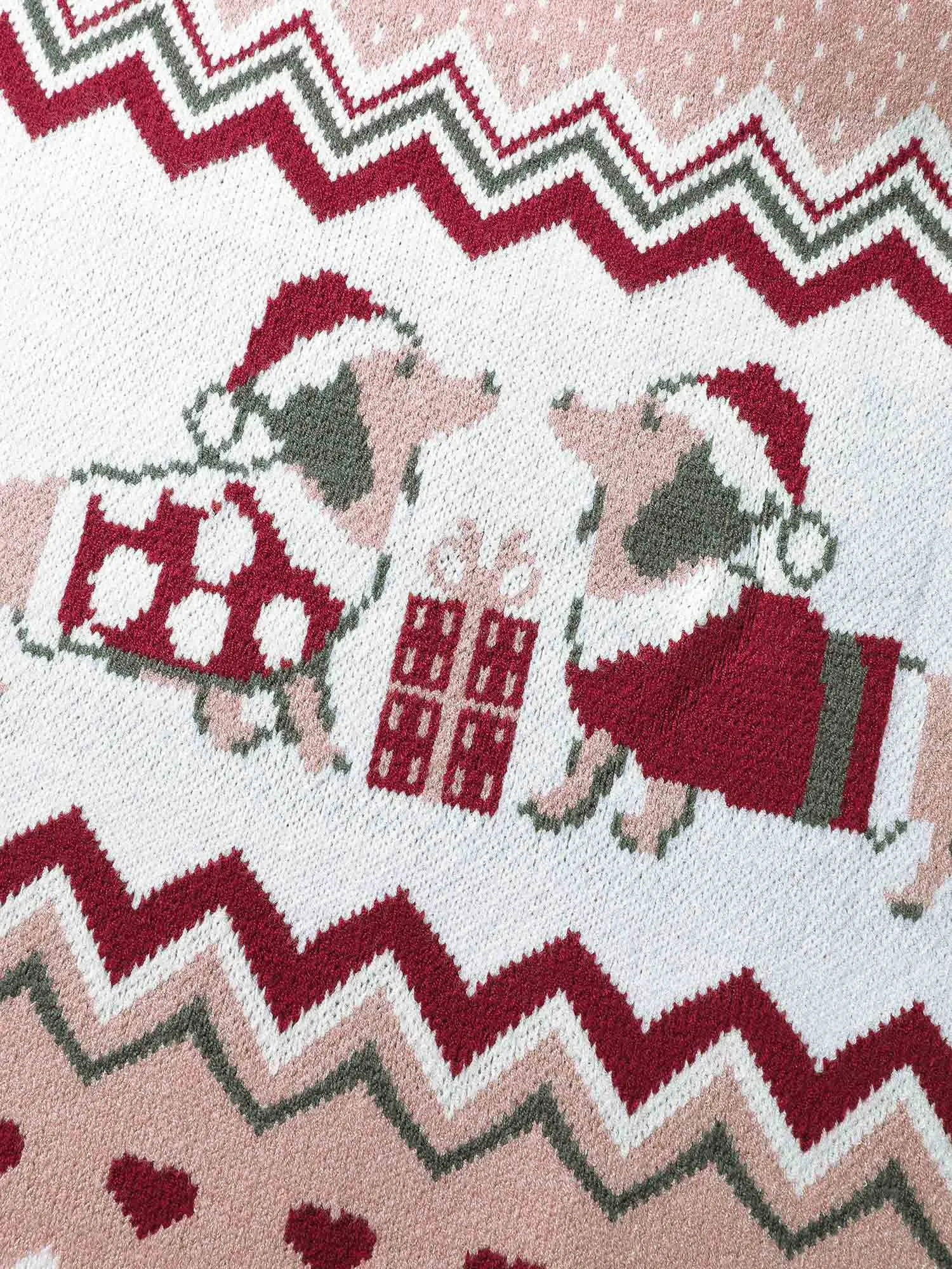 Supersoft Holiday Pattern Drop Shoulder Pullover sold by Bloomchic product image thumbnail 5