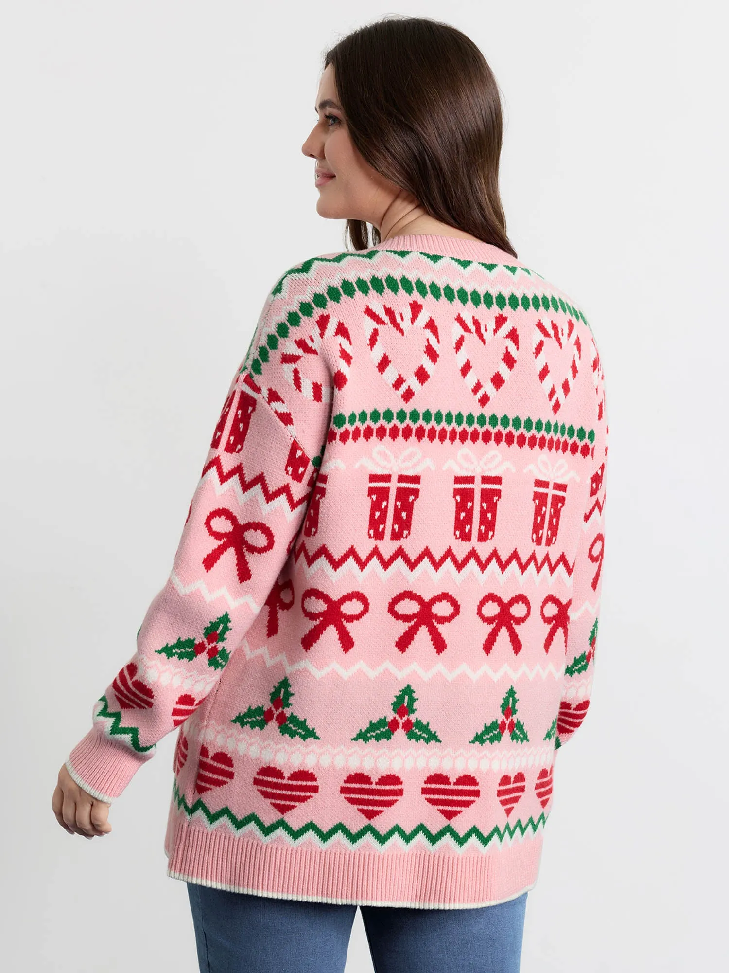 Supersoft Everything Holiday Knit Cardigan sold by Bloomchic product image thumbnail 4