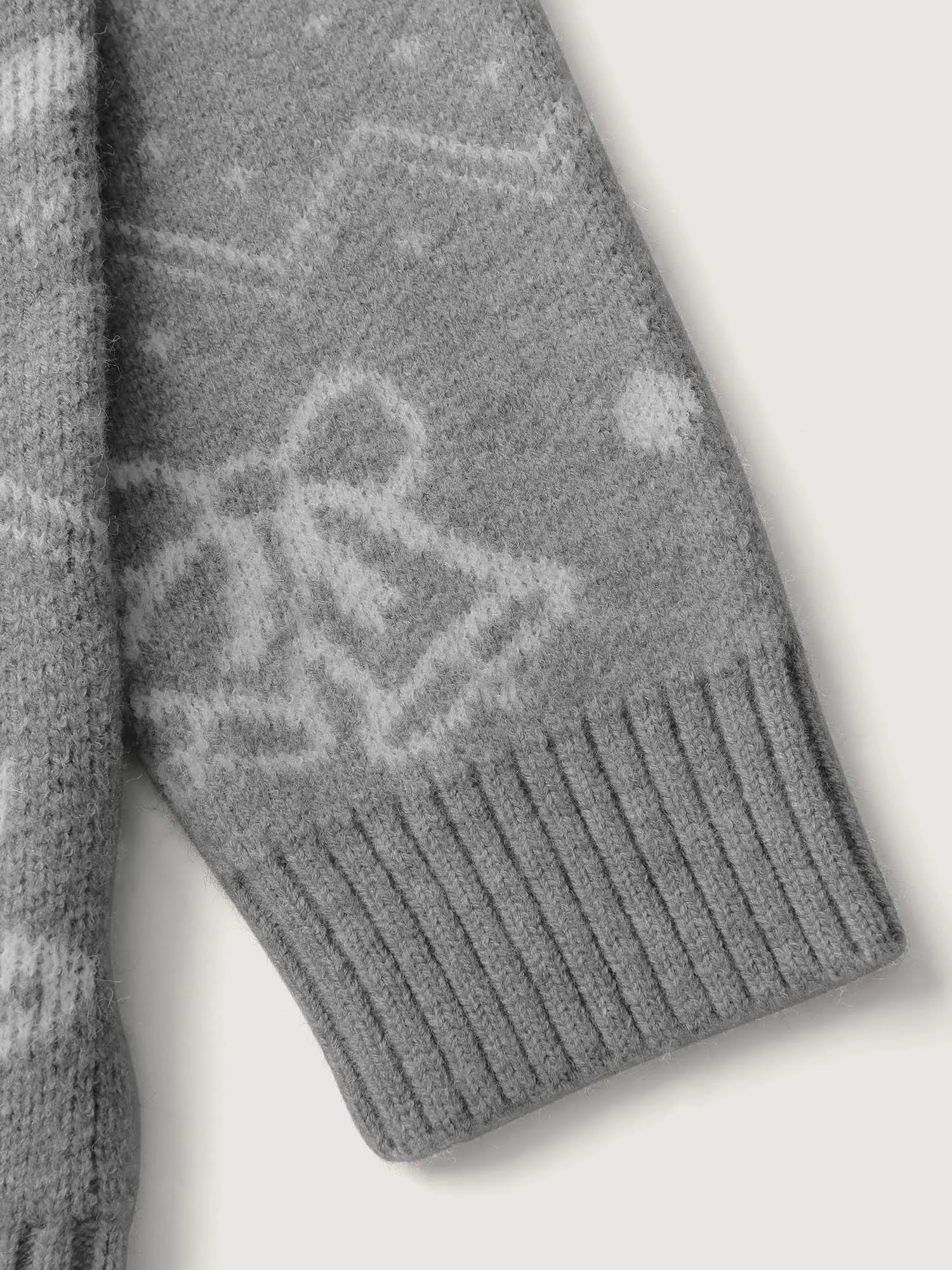 Supersoft Holiday Bells Jacquard Button Knit Cardigan sold by Bloomchic product image thumbnail 5