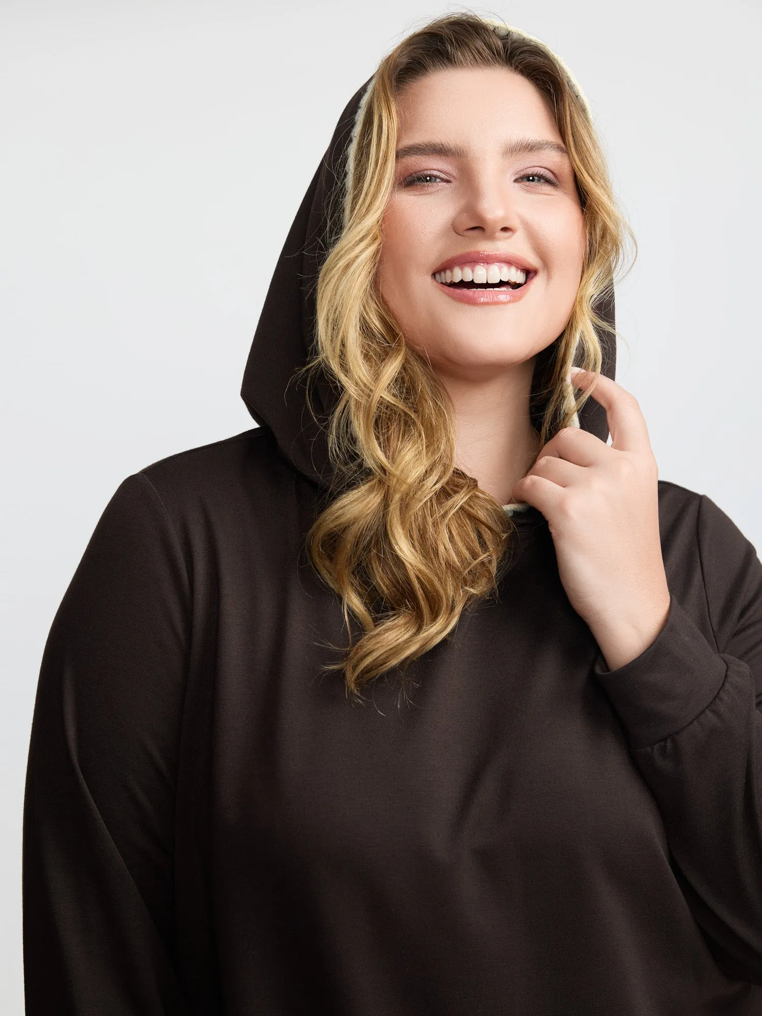 Supersoft Ruffled Edge Embroidered Hoodie sold by Bloomchic product image thumbnail 2