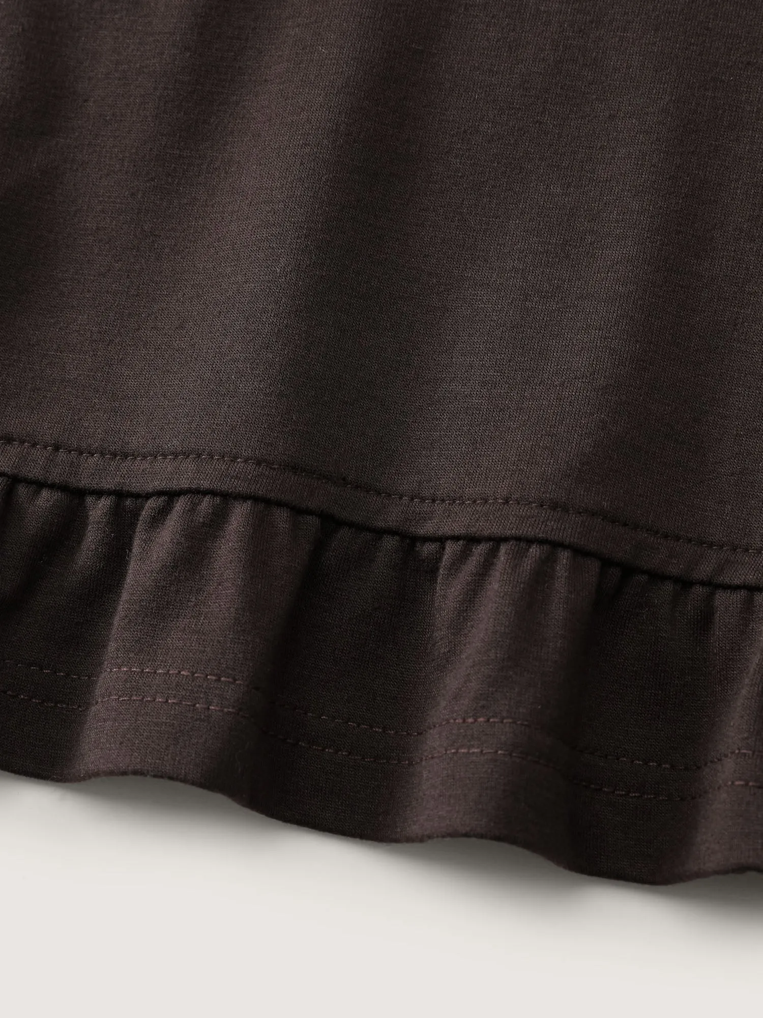 Supersoft Ruffled Edge Embroidered Hoodie sold by Bloomchic product image thumbnail 5