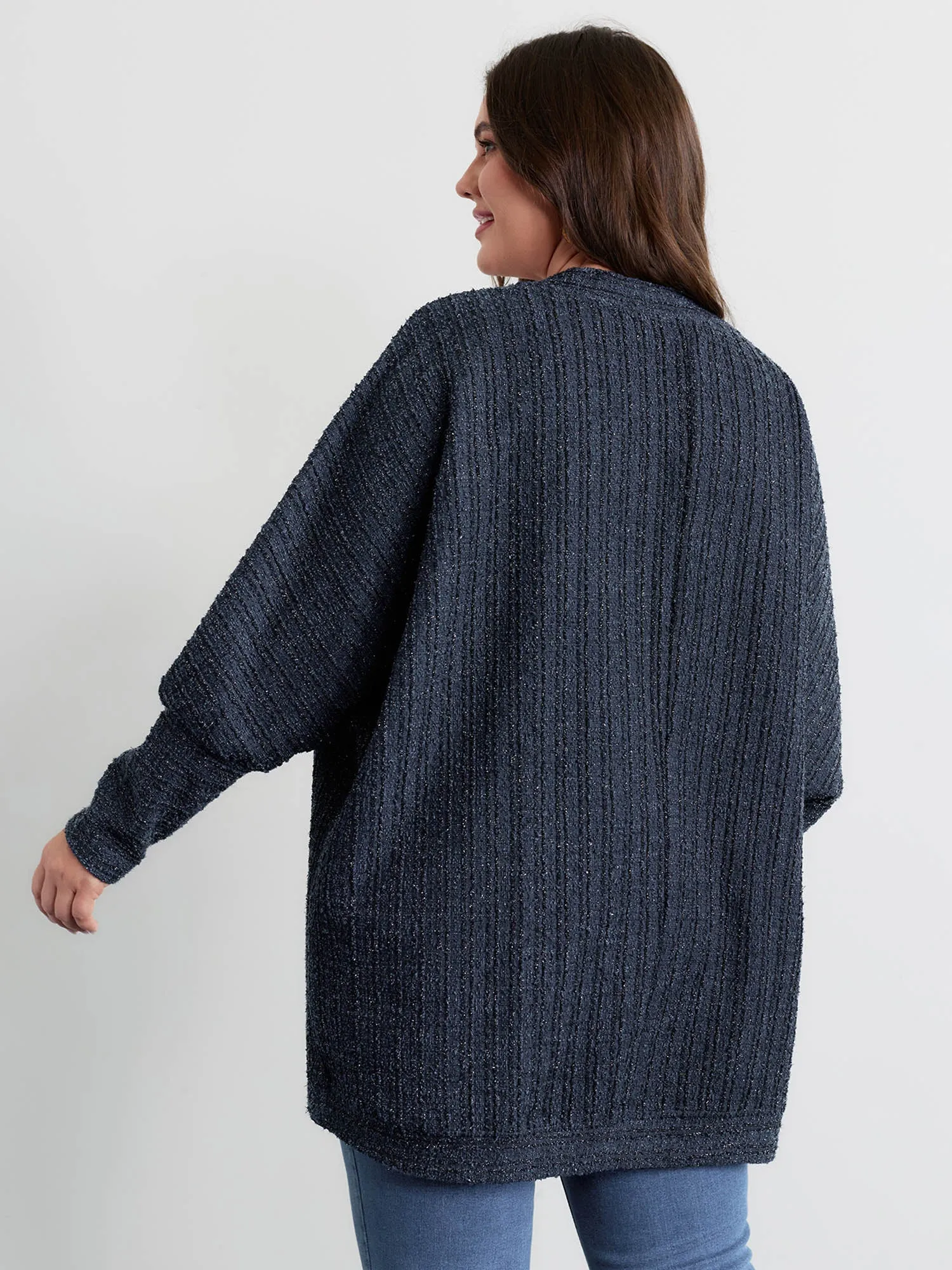 Raglan Sleeve Curvy Hem Jacket sold by Bloomchic product image thumbnail 4