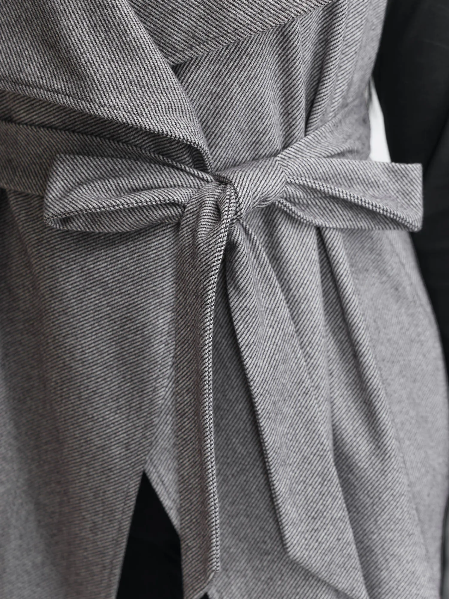 Asymmetrical Placket Belted Long Vest sold by Bloomchic product image thumbnail 5