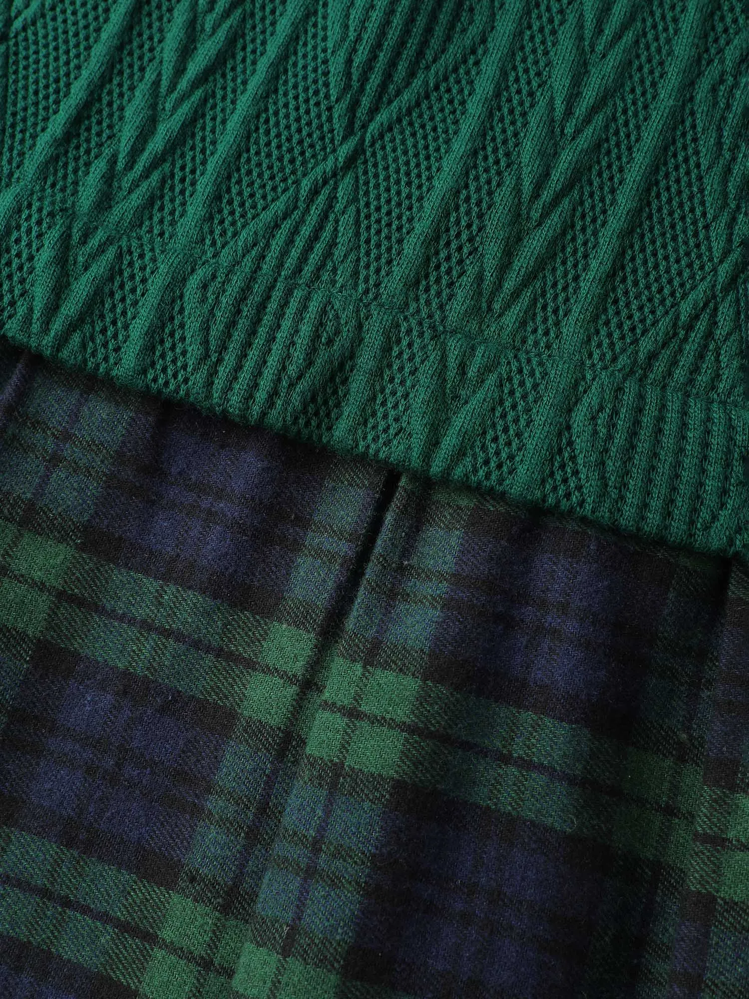 Layered Plaid Pockets Midi Dress sold by Bloomchic product image thumbnail 5