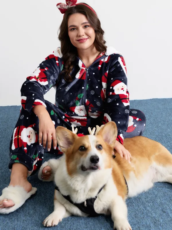 Holiday Fuzzy Plush Pockets Jumpsuit sold by Bloomchic