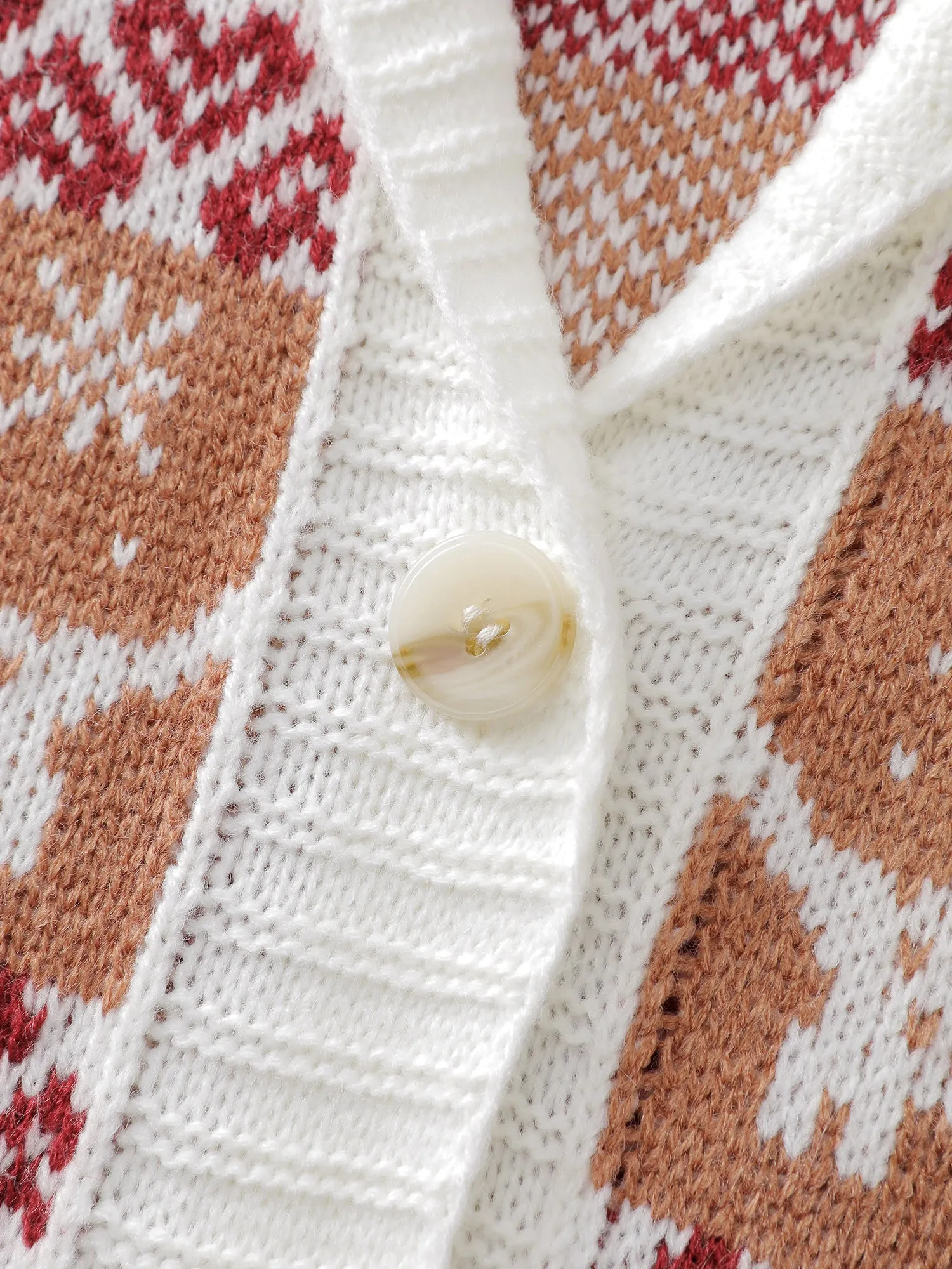 Holiday Pattern Jacquard Shawl Collar Cardigan sold by Bloomchic product image thumbnail 5