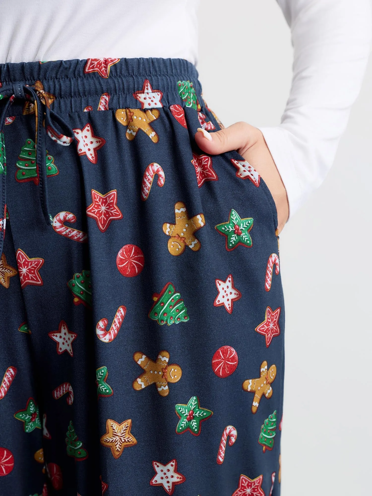Colorful Holiday Print Pants sold by Bloomchic product image thumbnail 3
