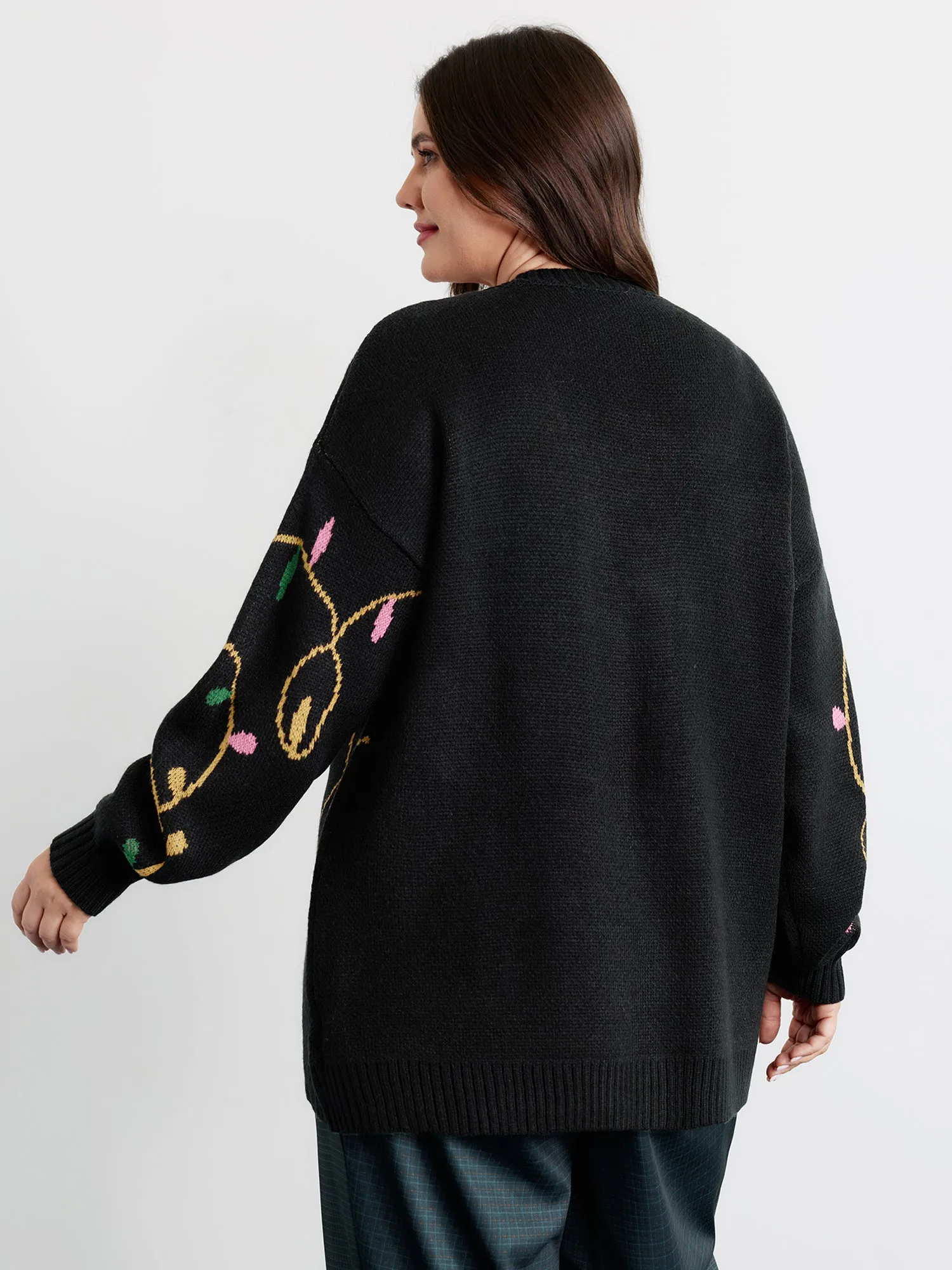 Merry Bright Button Knit Cardigan sold by Bloomchic product image thumbnail 4