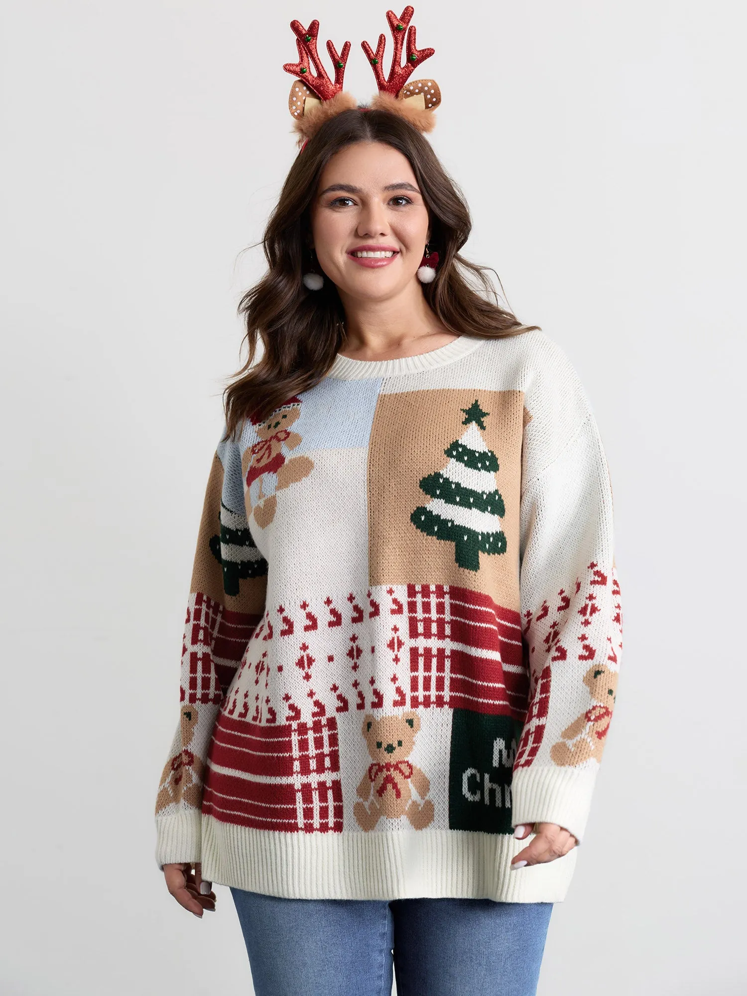 Fabulous Holiday Jacquard Pullover sold by Bloomchic