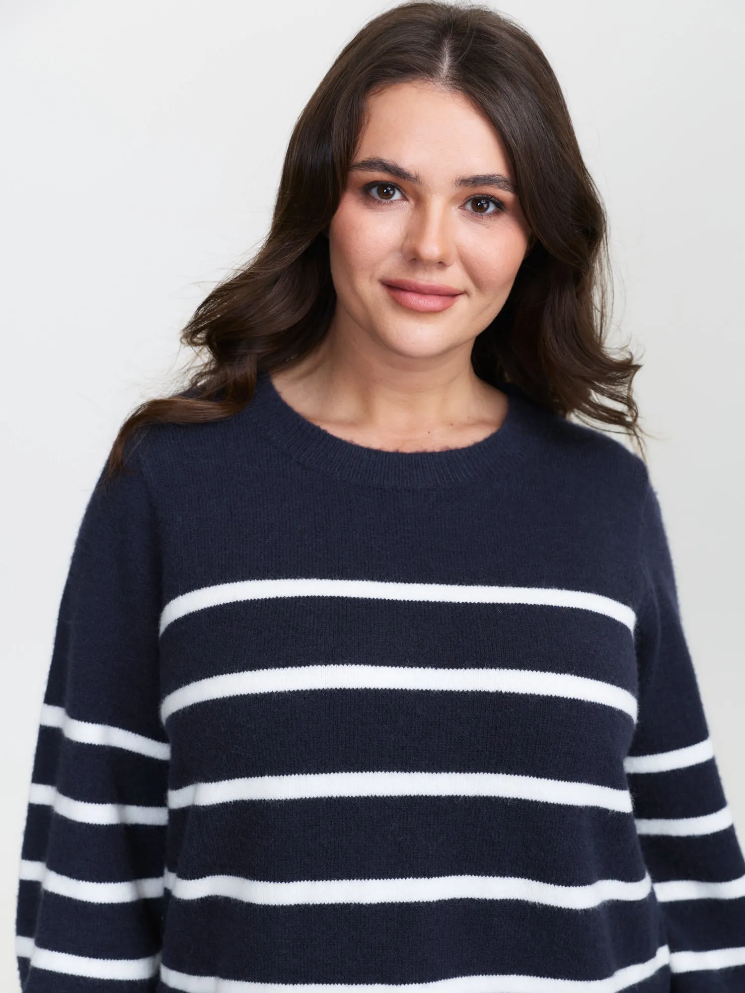 Supersoft Color Contrast Stripe Sweater Dress sold by Bloomchic product image thumbnail 2