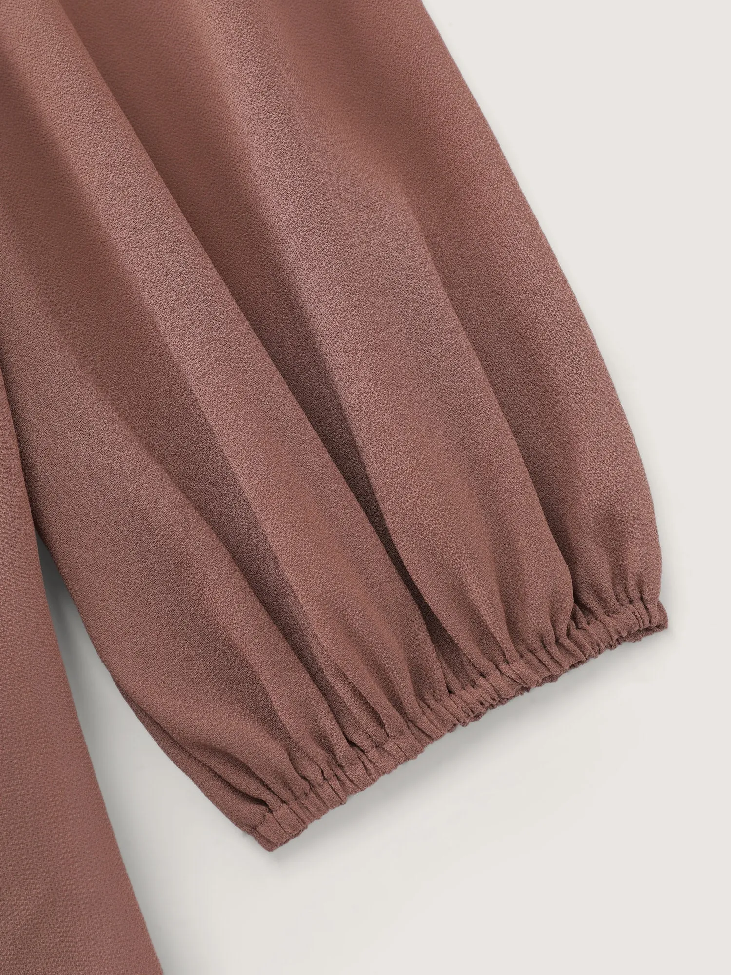 Chiffon Overlap Back Pleated Blouse sold by Bloomchic product image thumbnail 5