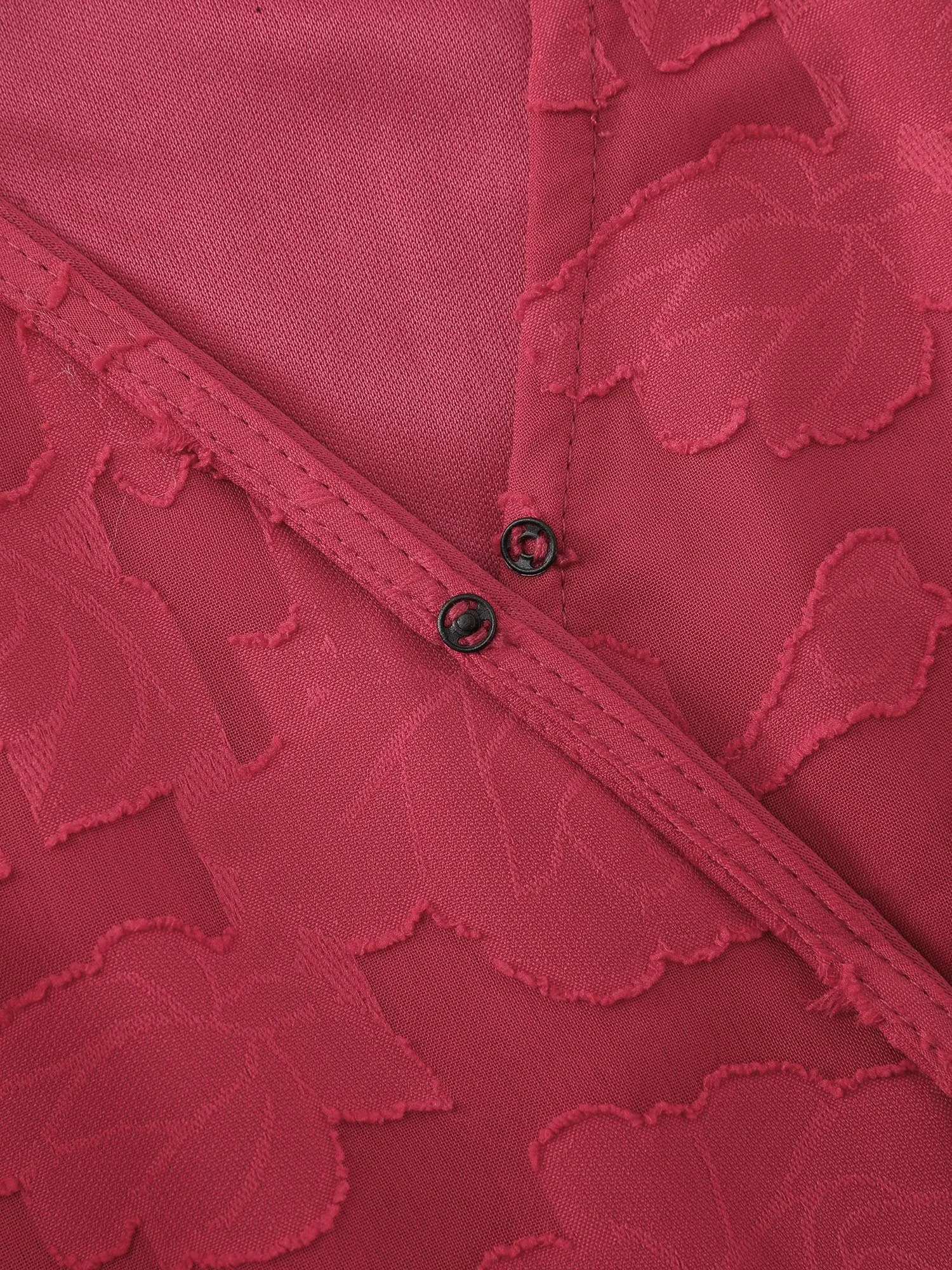 Cut-Out Flower Adjustable Belt Blouse sold by Bloomchic product image thumbnail 5