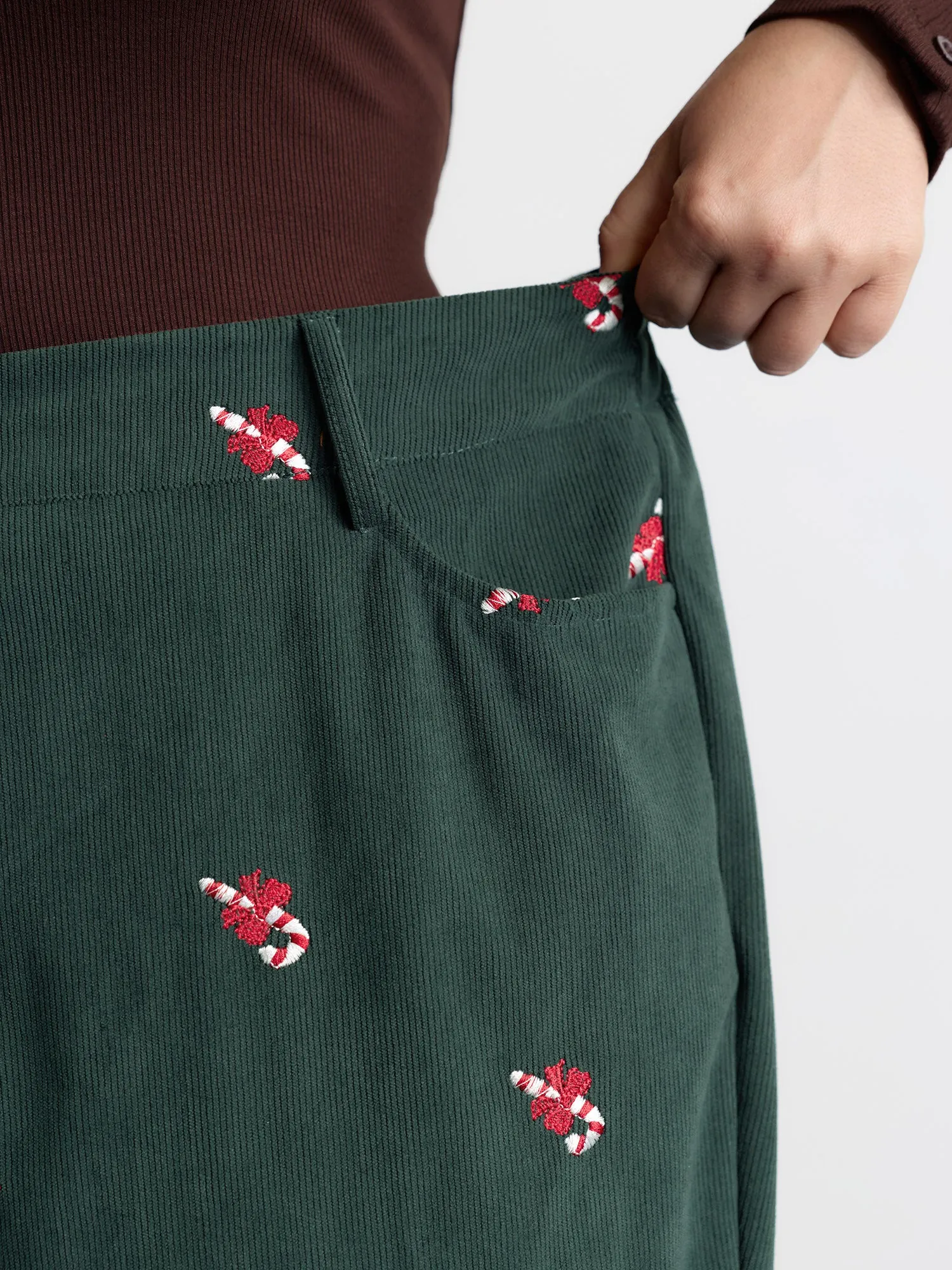 Holiday Candy Embroidery Pants sold by Bloomchic product image thumbnail 4