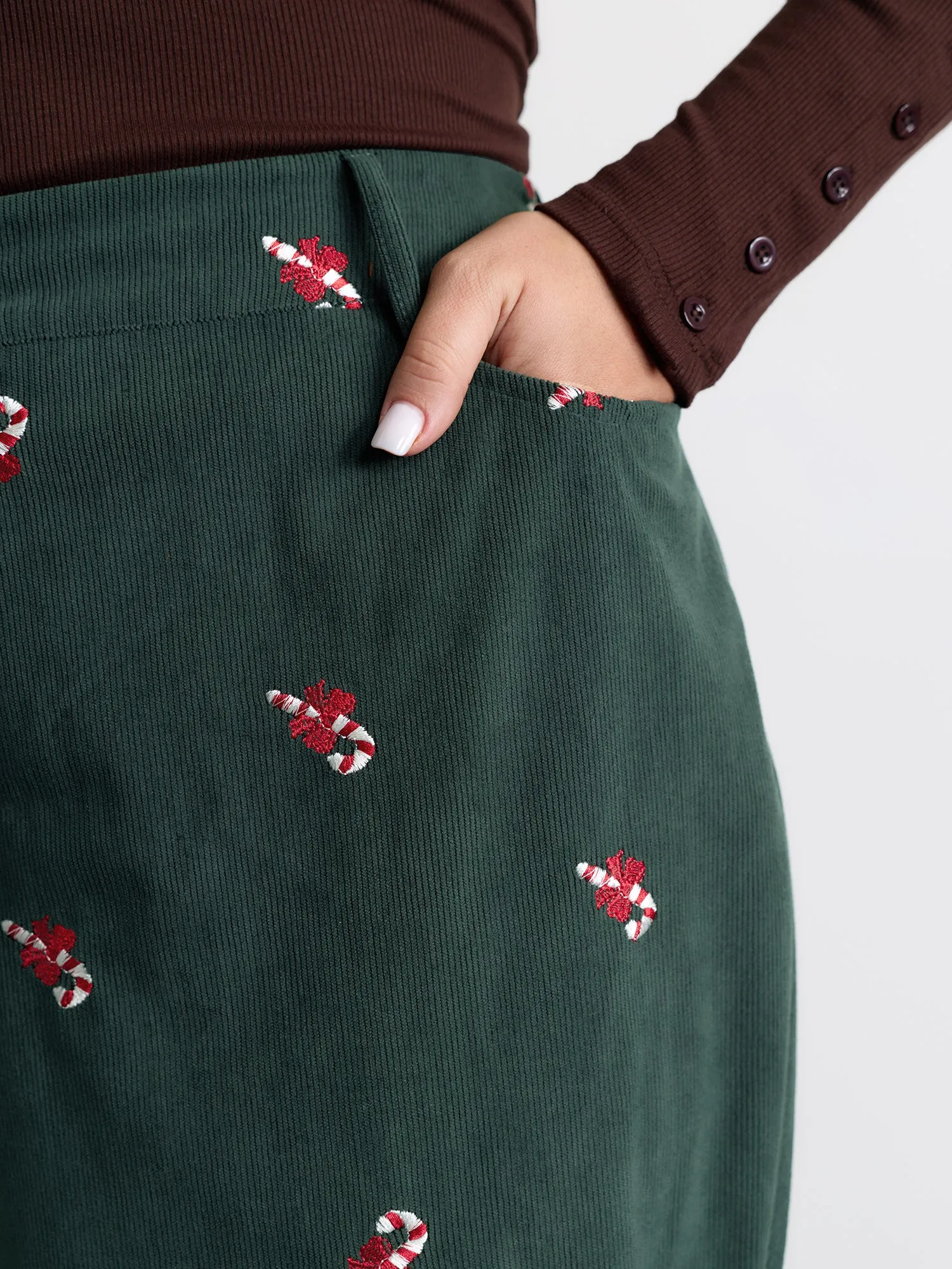 Holiday Candy Embroidery Pants sold by Bloomchic product image thumbnail 3