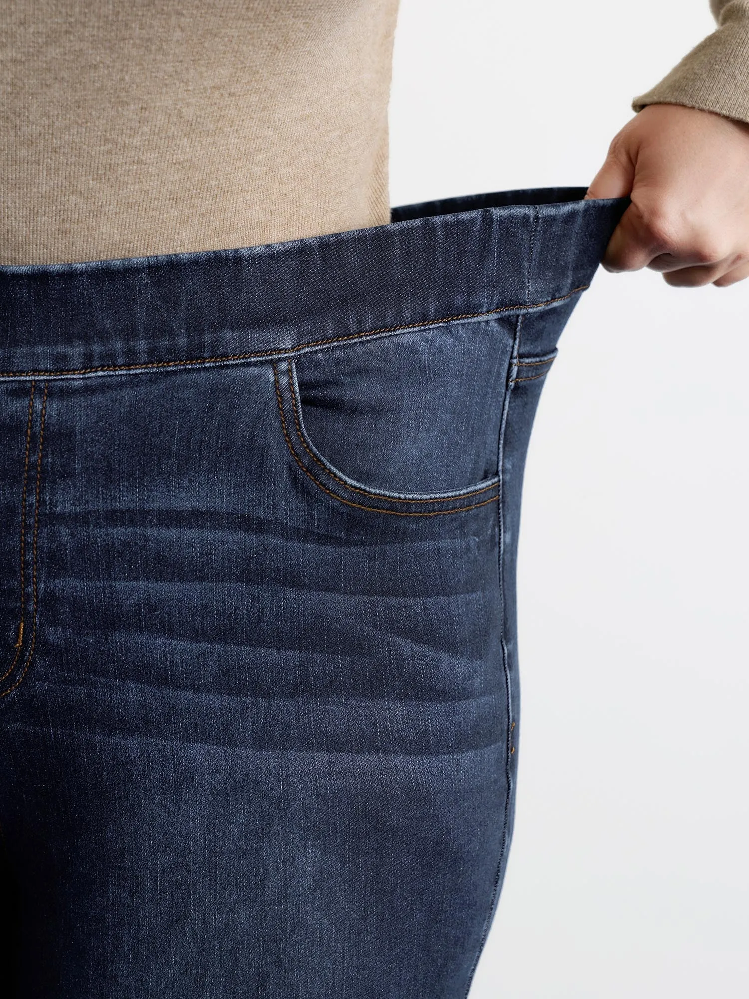 Supersoft Rhinestone Stretchy Skinny-Fit Jeans sold by Bloomchic product image thumbnail 4