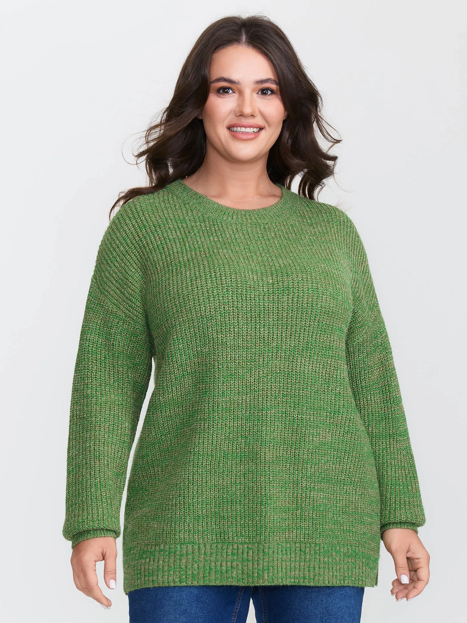 Color Blend Yarn Textured Pullover sold by Bloomchic product image thumbnail 3