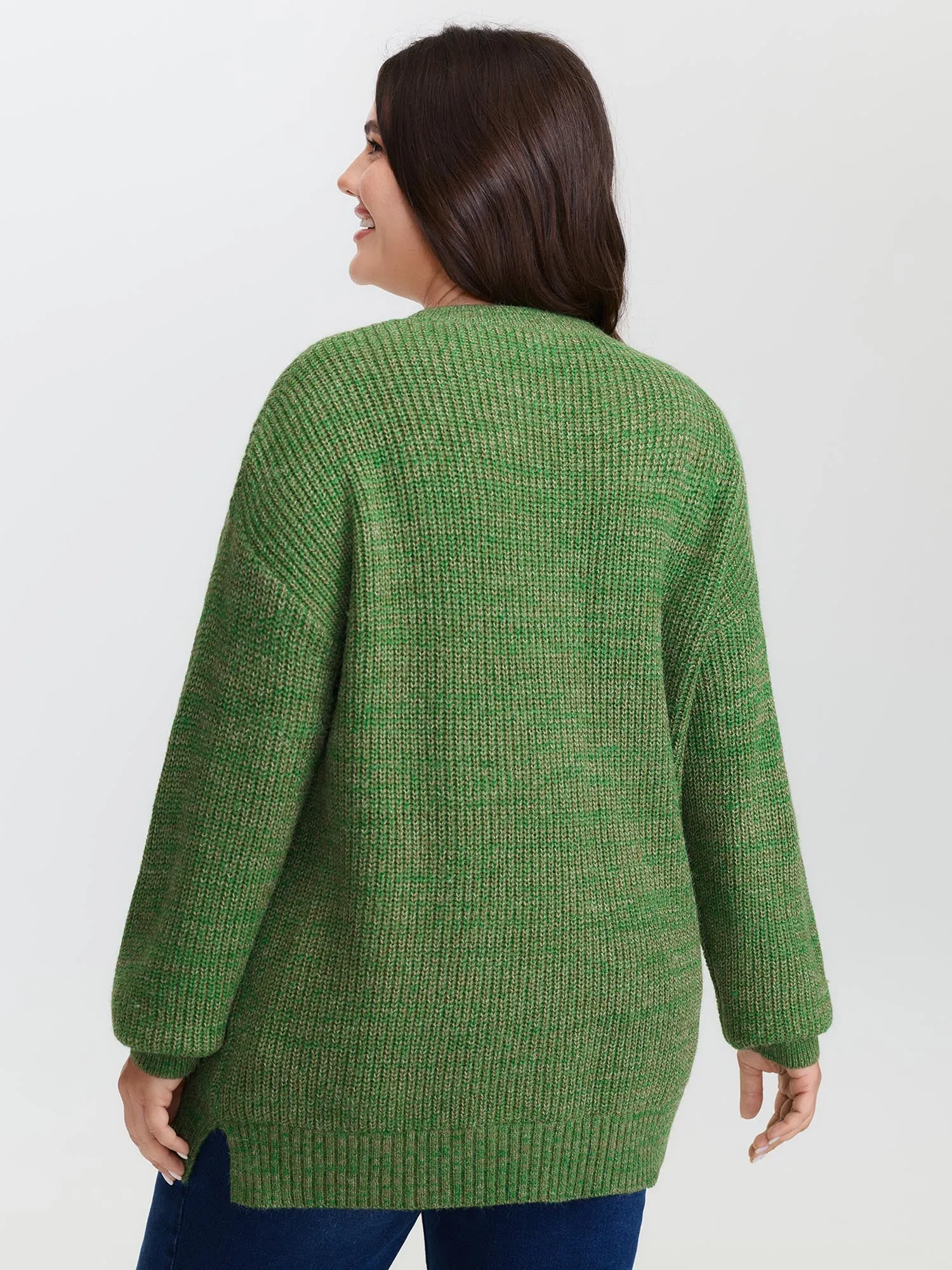 Color Blend Yarn Textured Pullover sold by Bloomchic product image thumbnail 4