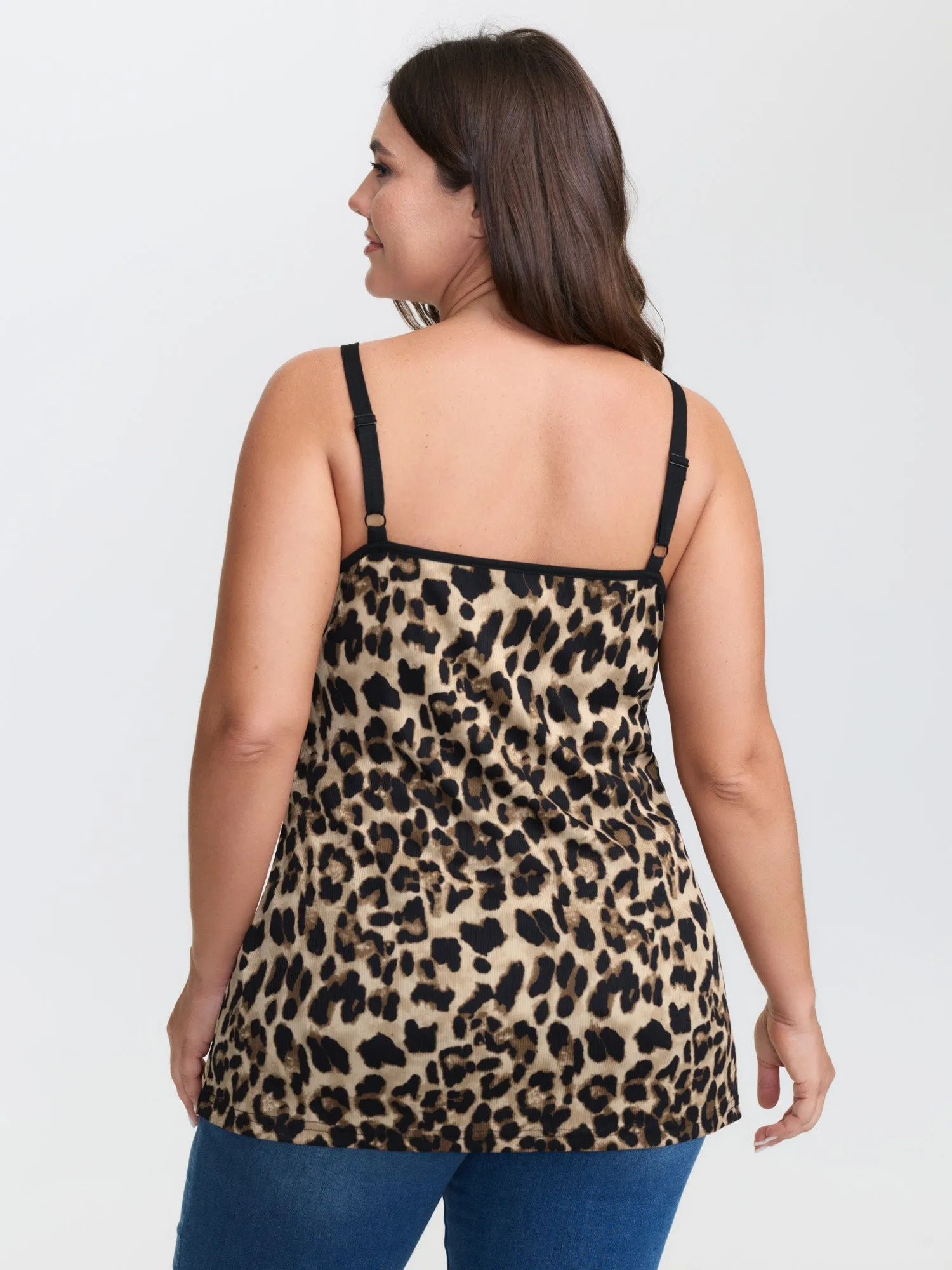 Leopard Print Scoop Neck Tank Top sold by Bloomchic product image thumbnail 4