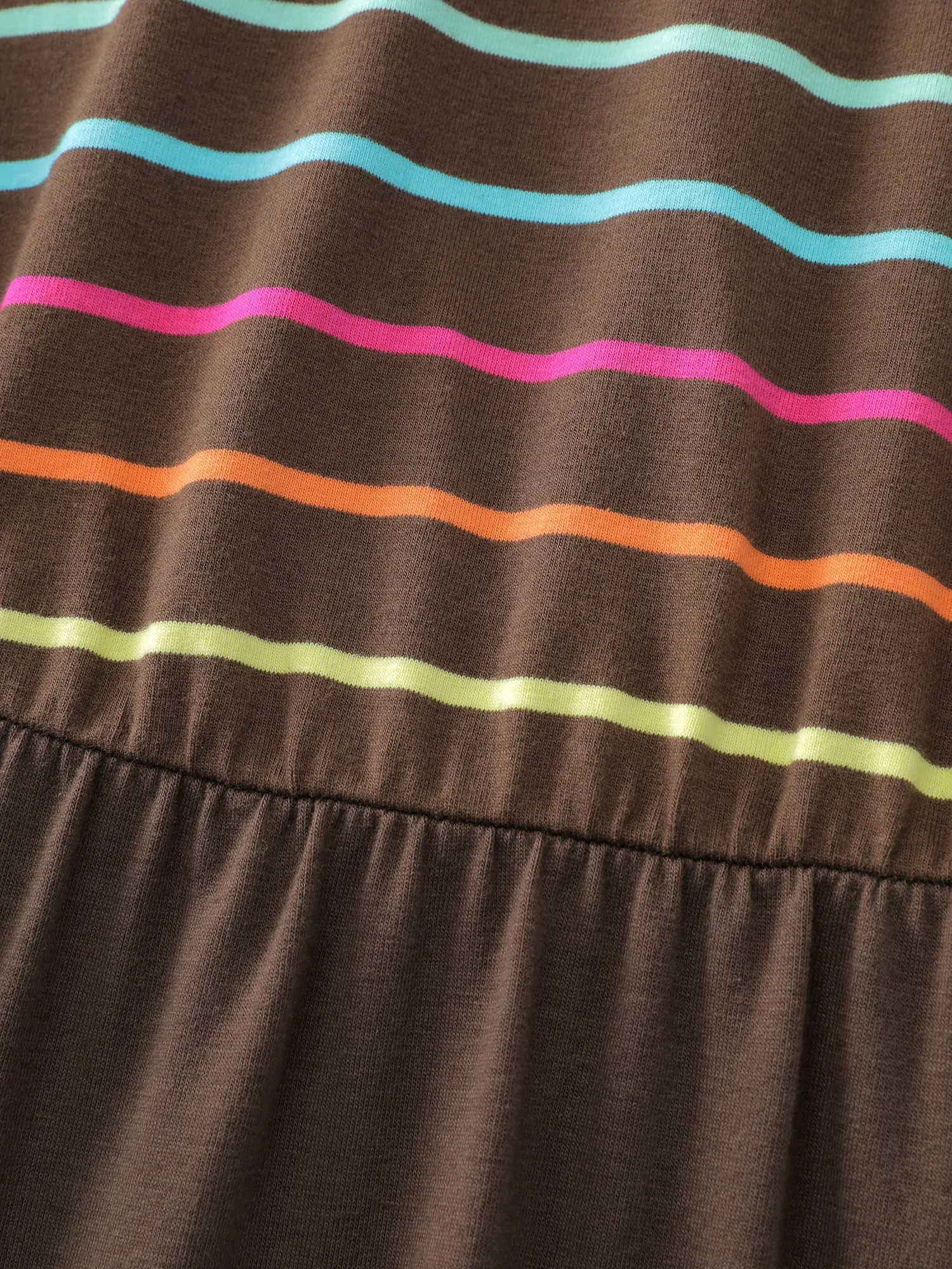 Colorful Stripe Stretchy Waist Midi Dress sold by Bloomchic product image thumbnail 5