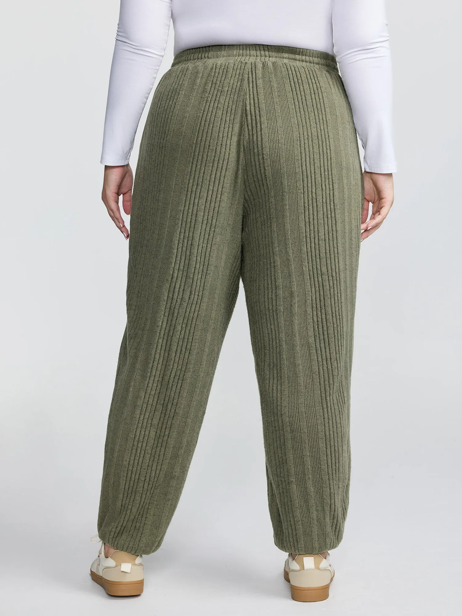 Color Blend Knit Drawstring Lounge Bottoms sold by Bloomchic product image thumbnail 5