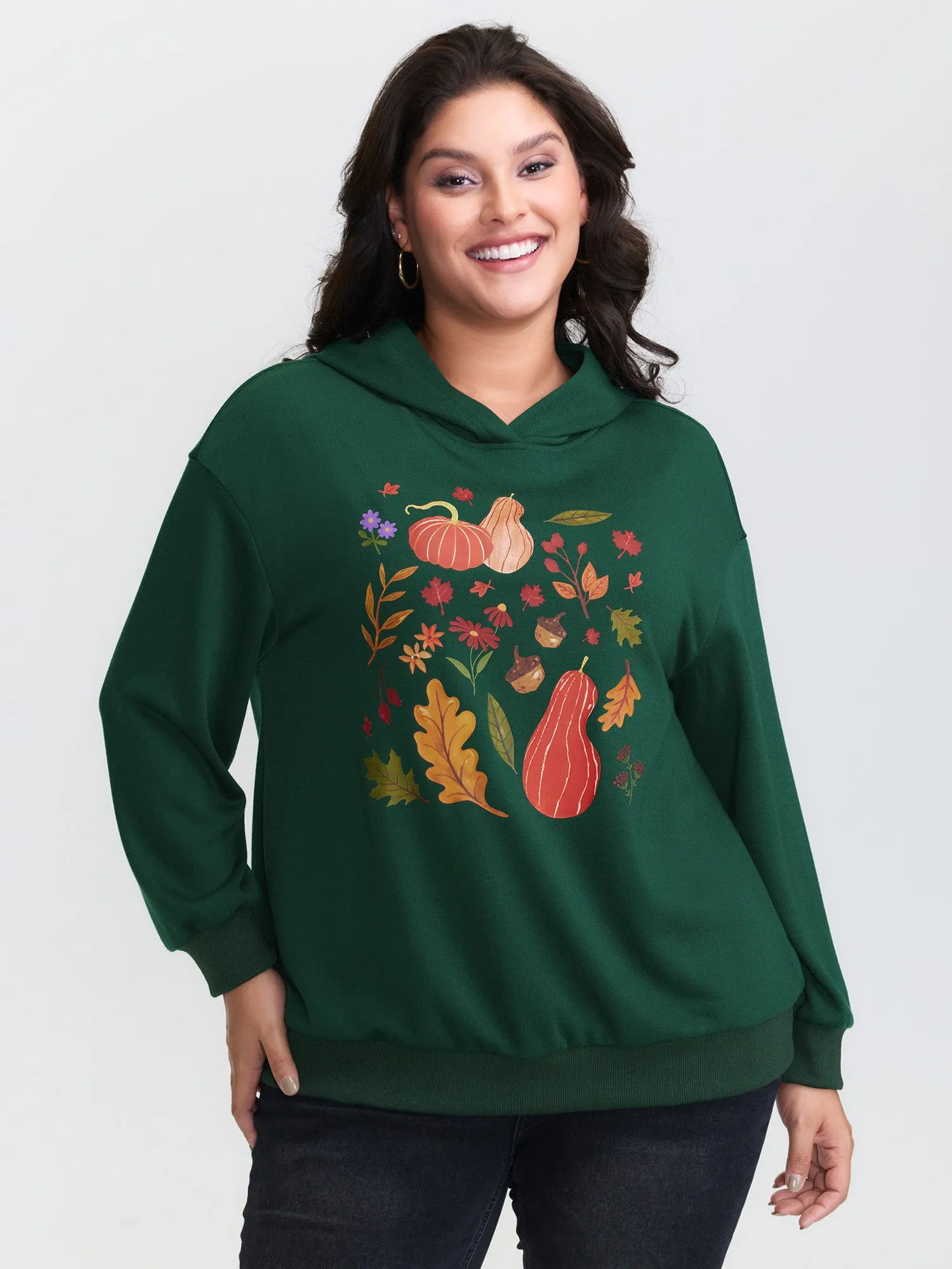 Fall Feeling Pattern Hoodie sold by Bloomchic product image thumbnail 2