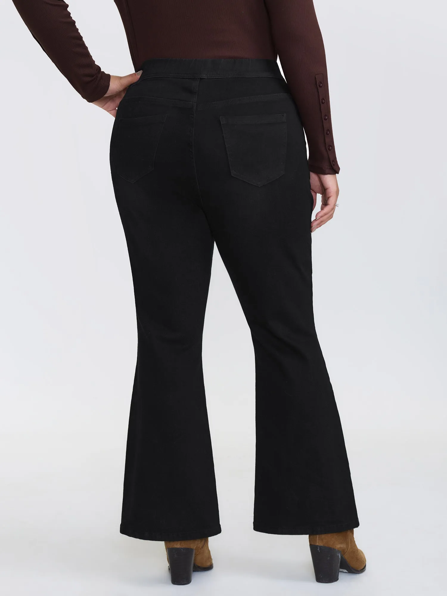 Supersoft Stretchy Flared Jeans sold by Bloomchic product image thumbnail 5