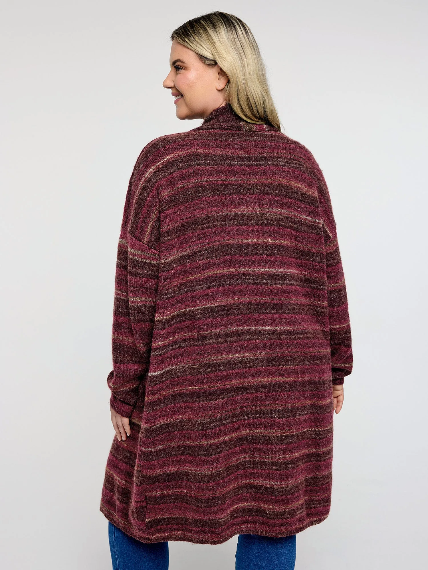Color Gradient Textured Pockets Knit Cardigan sold by Bloomchic product image thumbnail 4