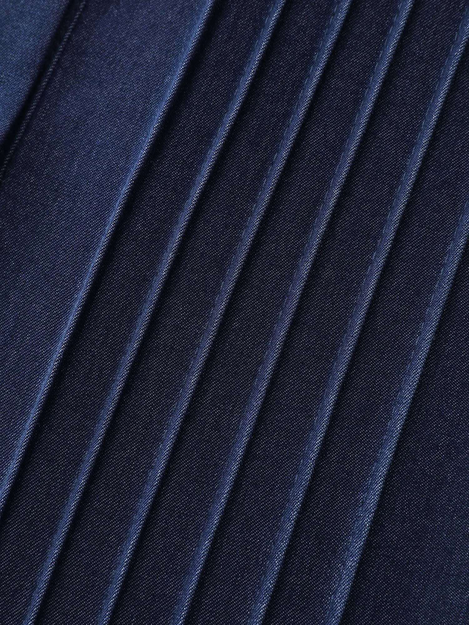 Buttons Pleated Denim Blouse sold by Bloomchic product image thumbnail 5