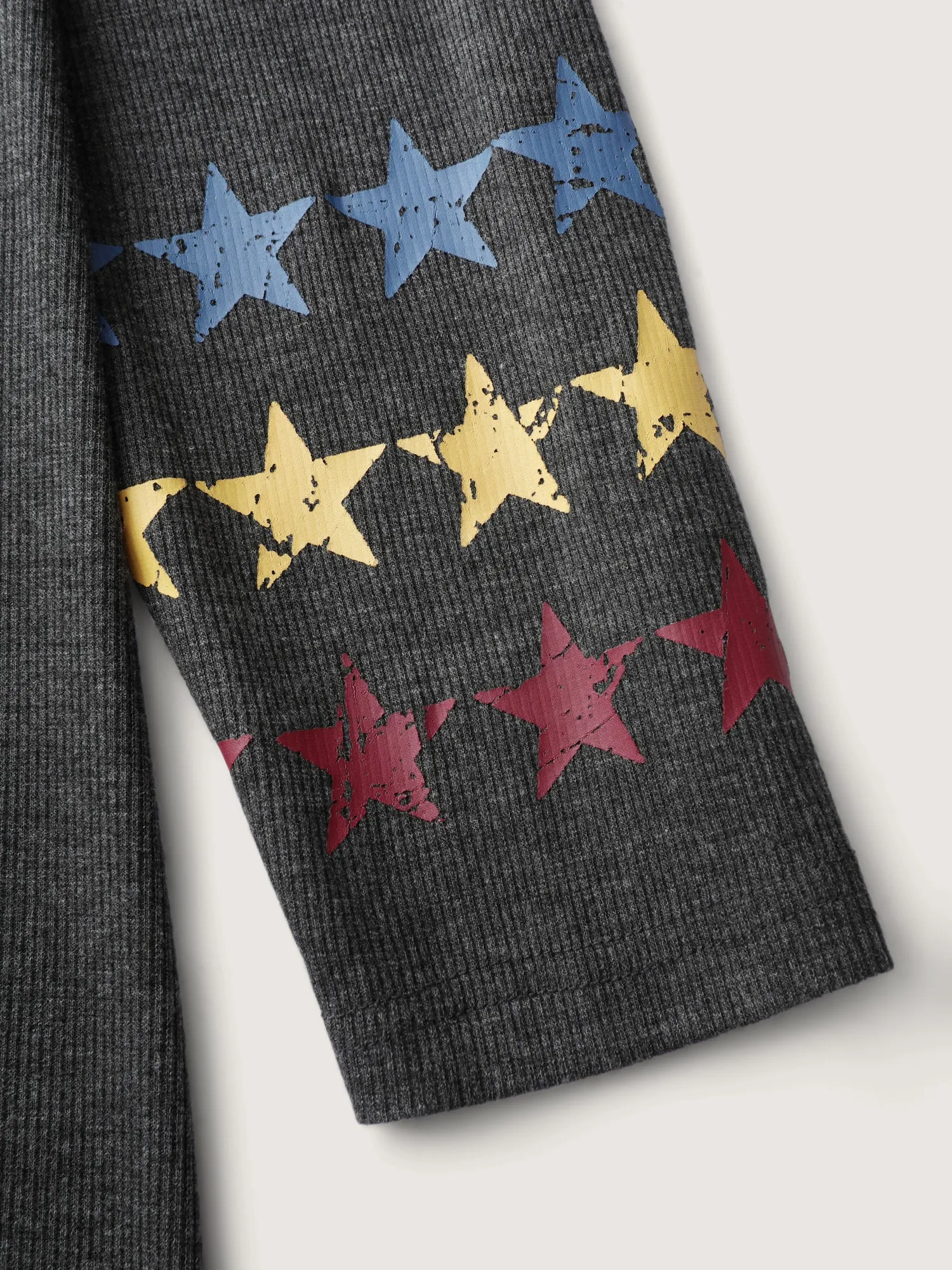 Ribbed Star Print Sleeve Pockets Midi Dress sold by Bloomchic product image thumbnail 5