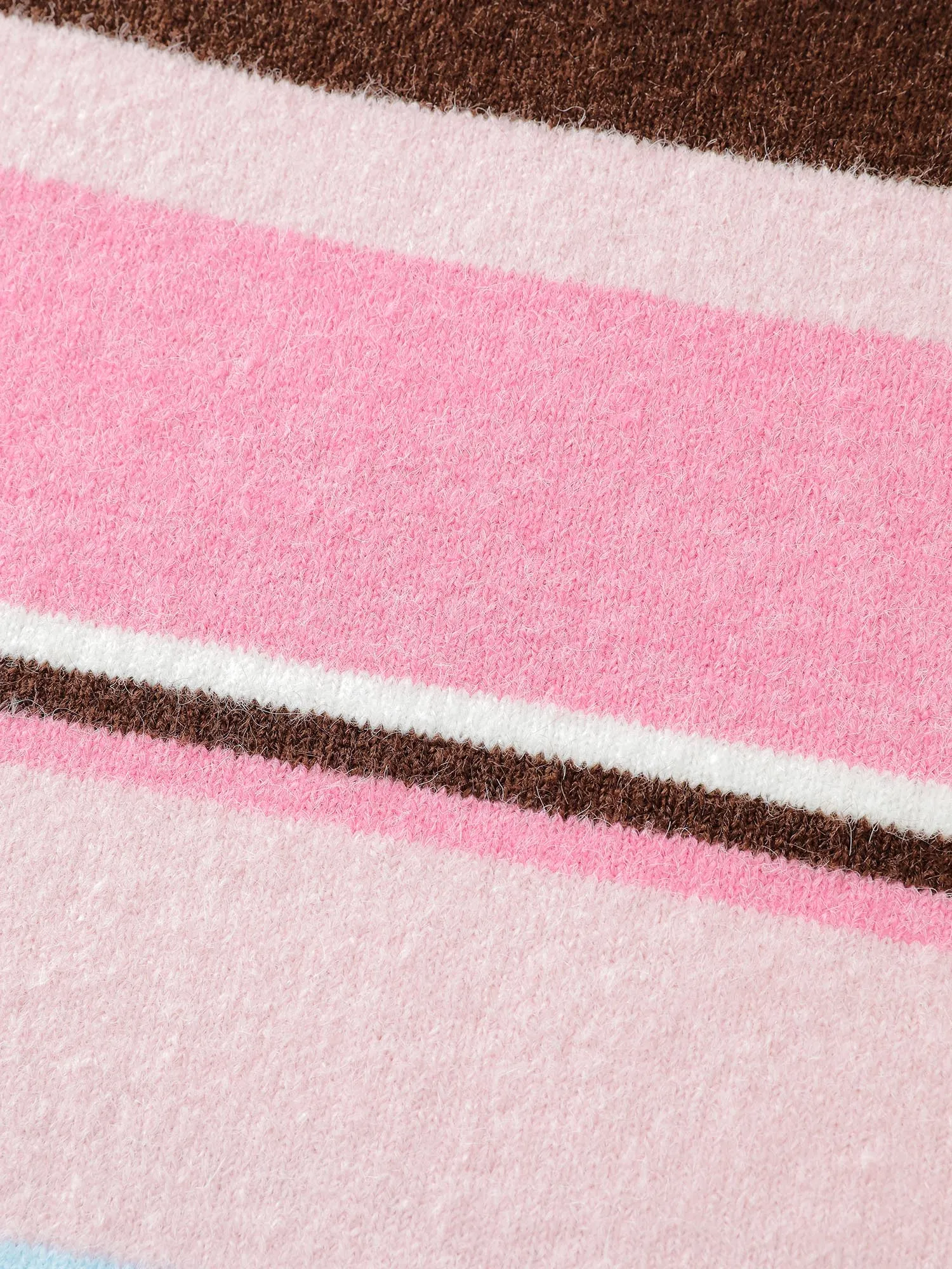 Colorful Stripes Drop Shoulder Lantern Sleeve Pullover sold by Bloomchic product image thumbnail 5