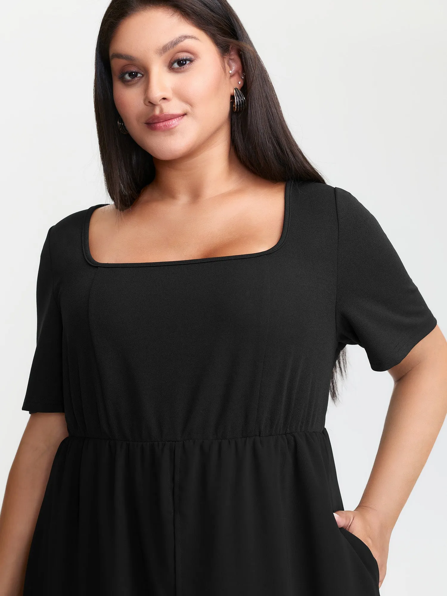 Stretchy Layered Wide-Leg Jumpsuits sold by Bloomchic product image thumbnail 2