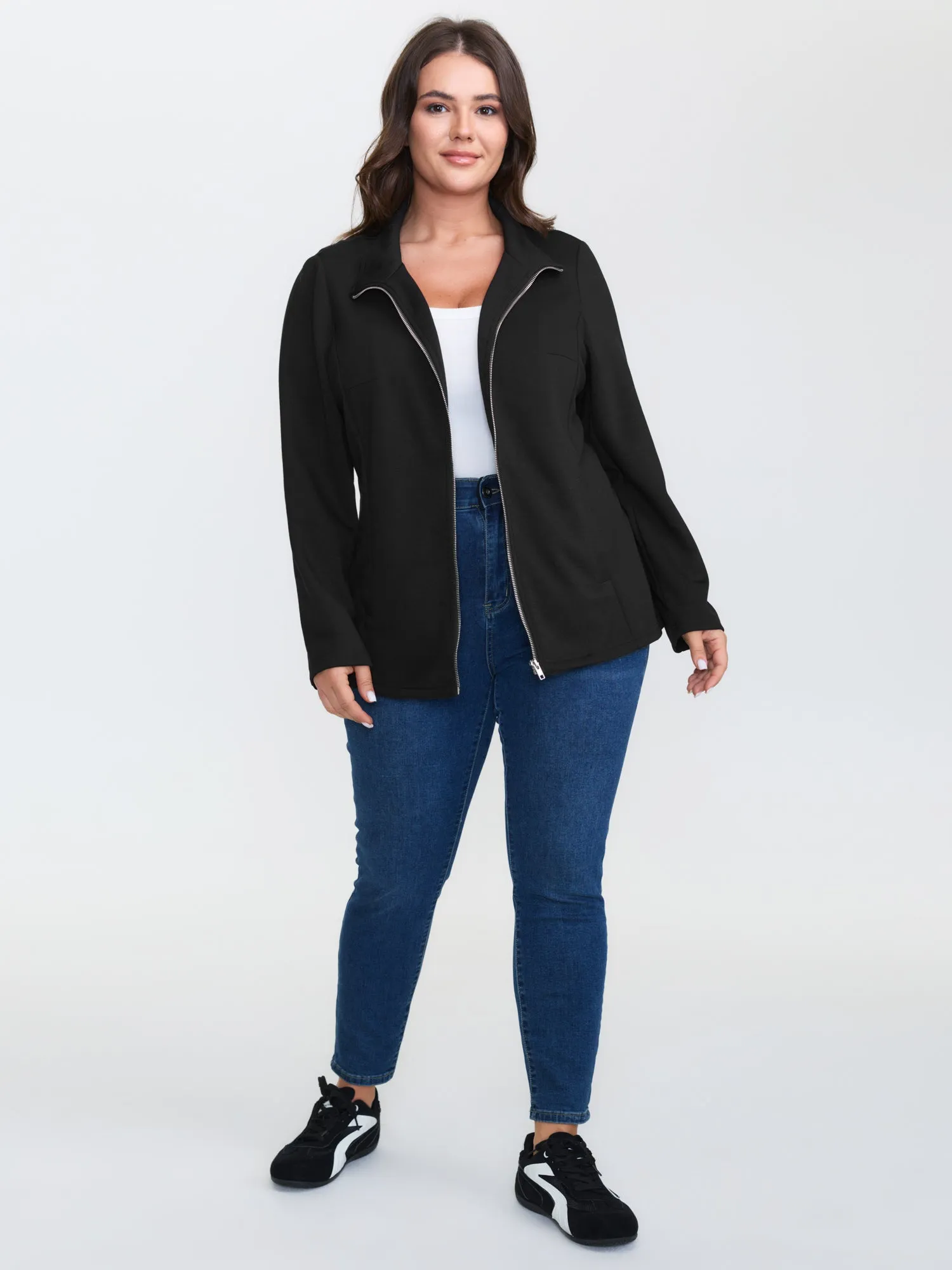 Supersoft Zipper Pockets Jacket sold by Bloomchic product image thumbnail 3