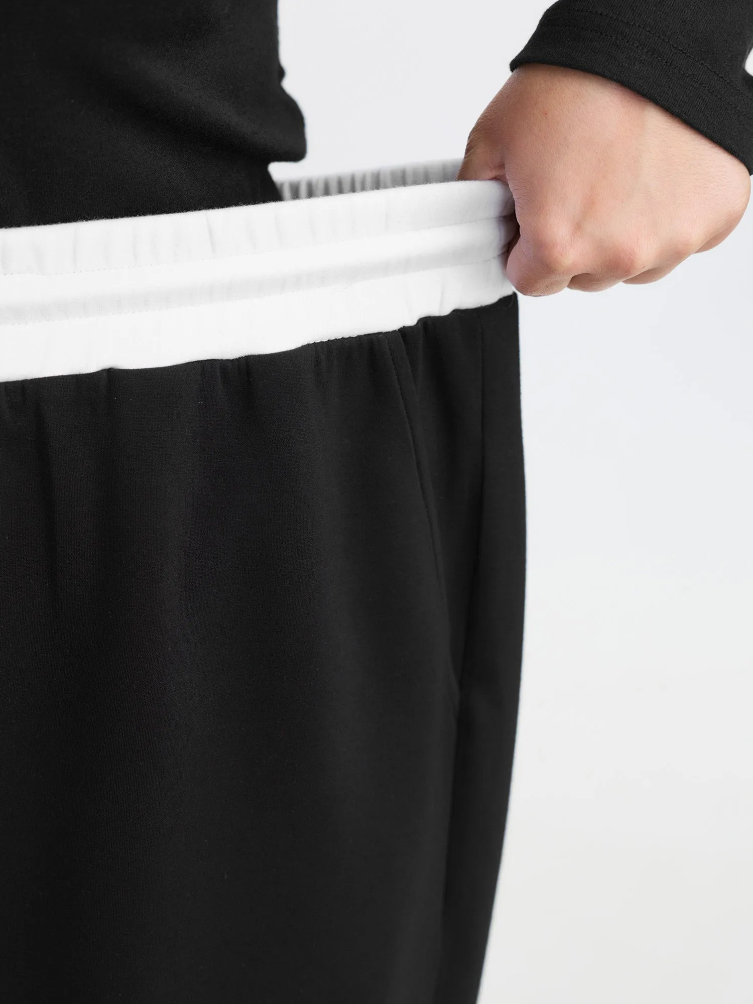 Supersoft Stretchy Drawstring Wide Waistband Pants sold by Bloomchic product image thumbnail 4