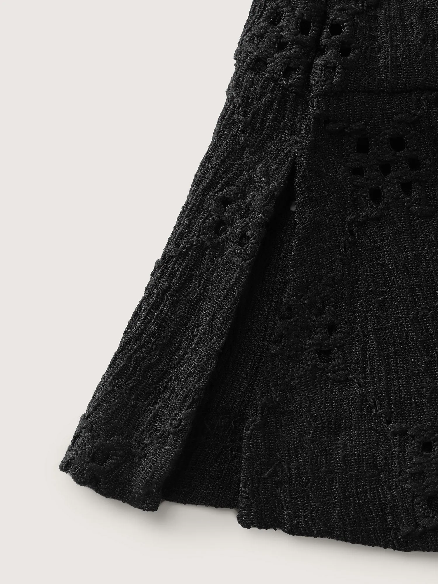 Floral Cut Out Flared Sleeve Knit Top sold by Bloomchic product image thumbnail 5