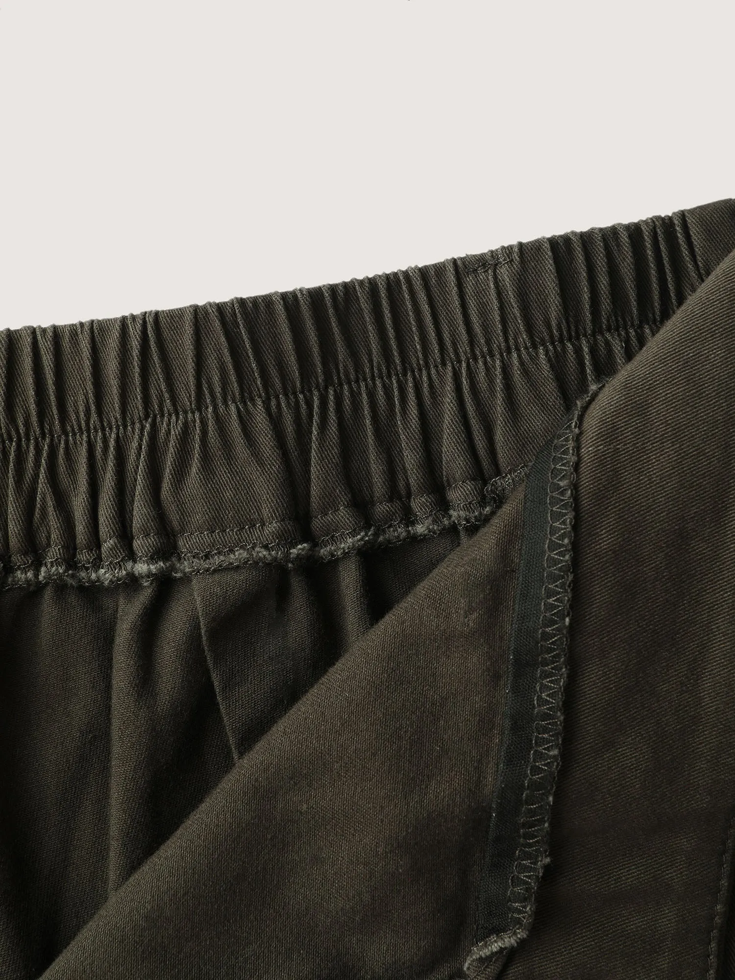 Cotton Stretchy Waist Pockets Straight Leg Pants sold by Bloomchic product image thumbnail 5