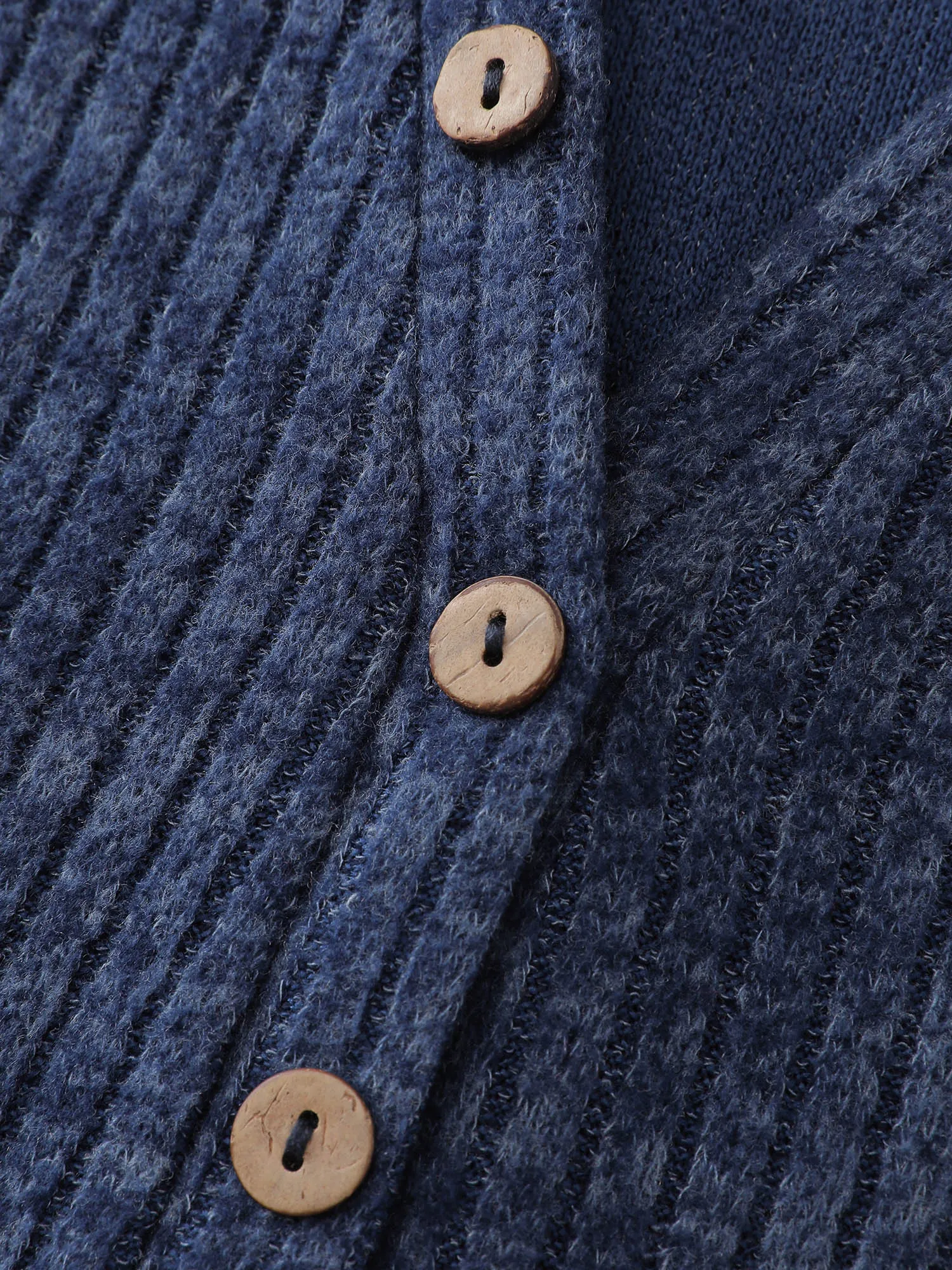 Ribbed Stripe Button Placket T-Shirt sold by Bloomchic product image thumbnail 5