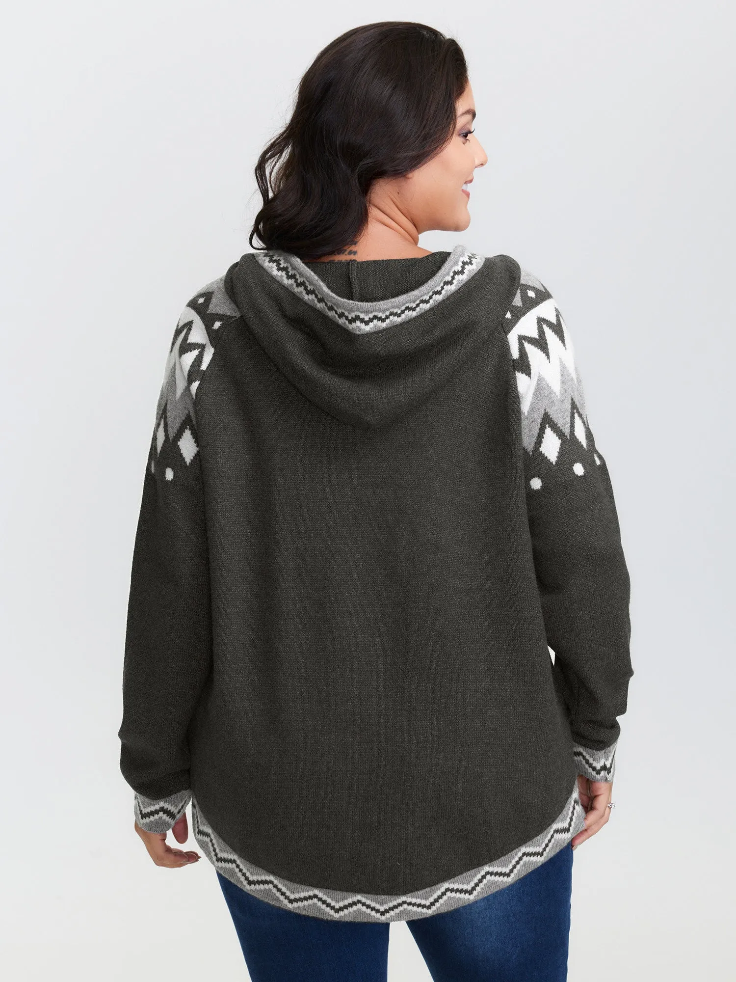 Supersoft Fair-Isle Super Stretchy Curvy Pullover sold by Bloomchic product image thumbnail 4