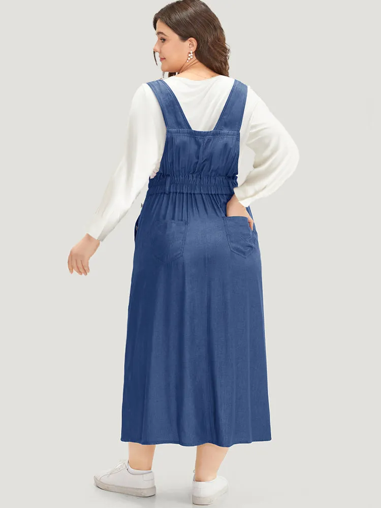 Contrast Drawstring Ties Button Detail Cami Dress sold by Bloomchic product image thumbnail 3