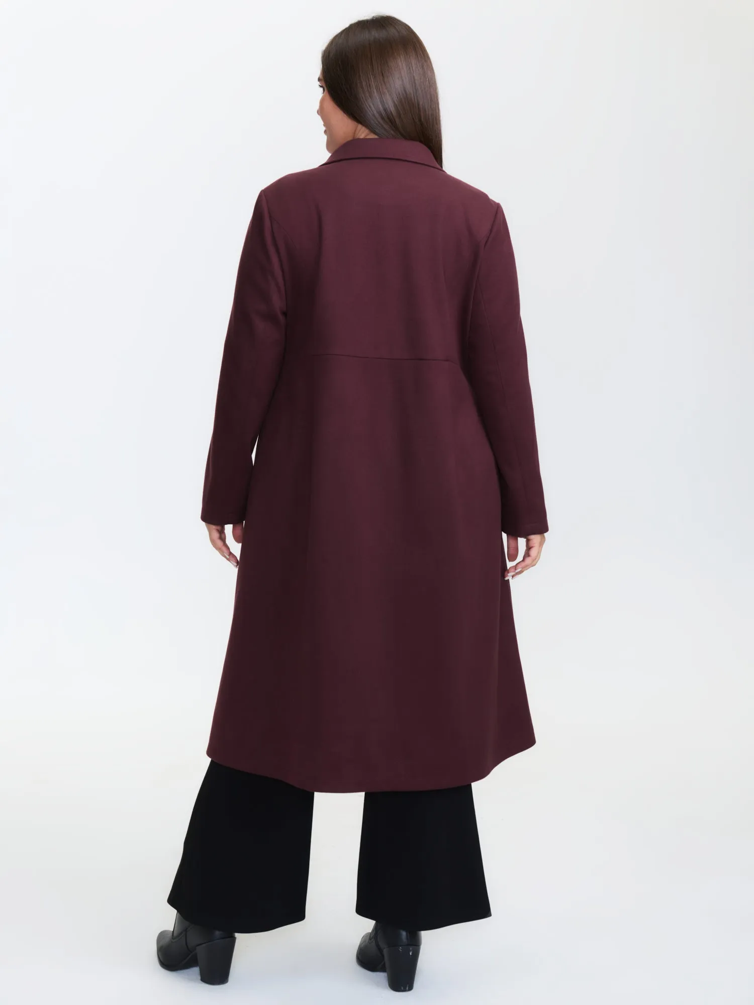 Solid Three Button Flared Coat sold by Bloomchic product image thumbnail 4