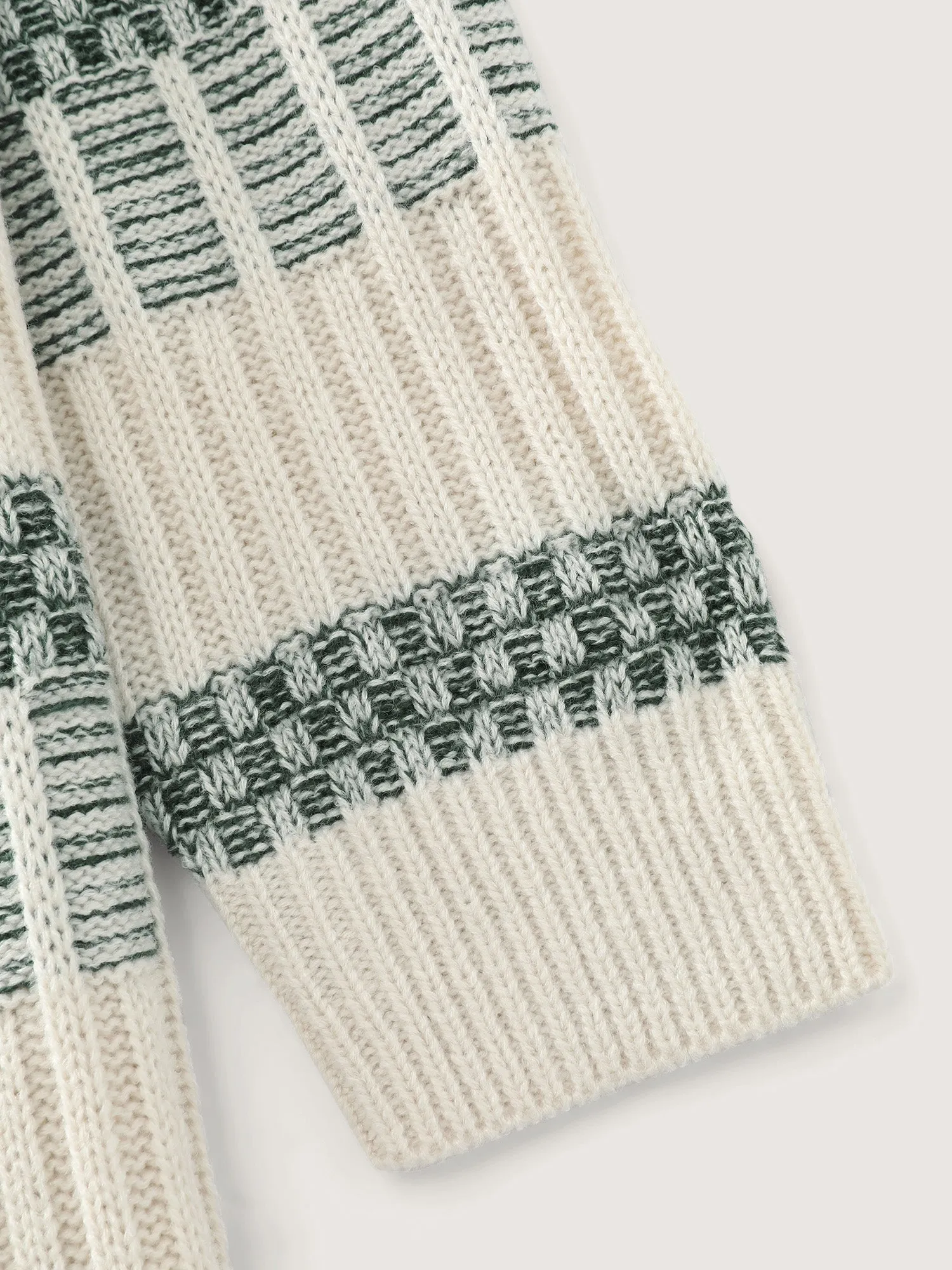 Color Stripes Textured Round Neck Pullover sold by Bloomchic product image thumbnail 5