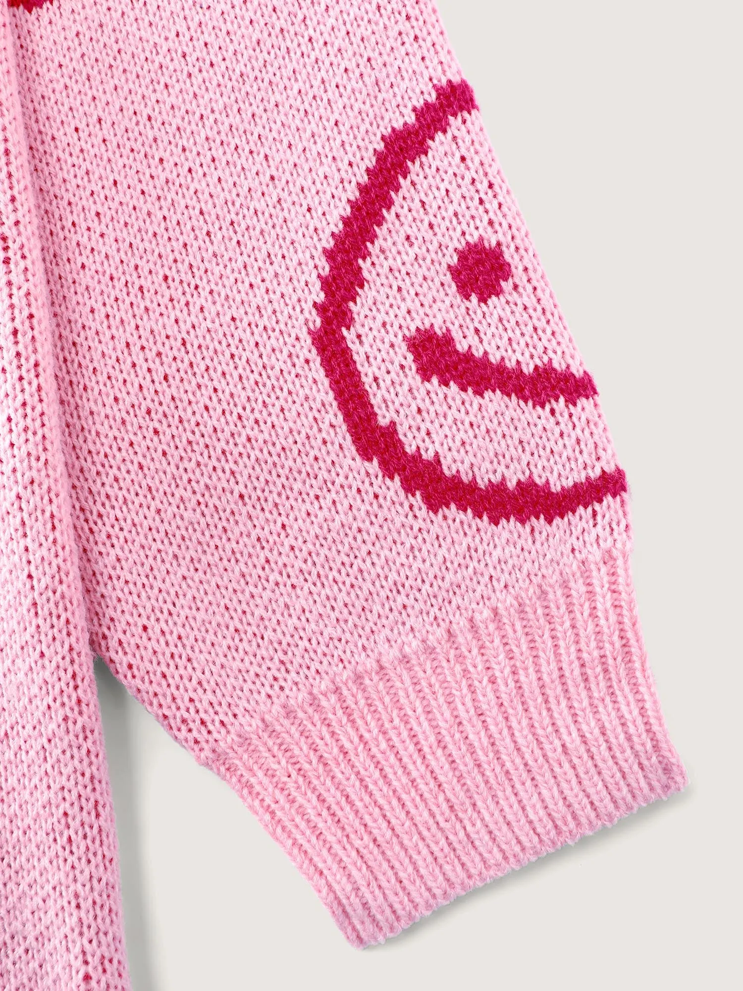 Smiley Pattern Jacquard Pullover sold by Bloomchic product image thumbnail 5