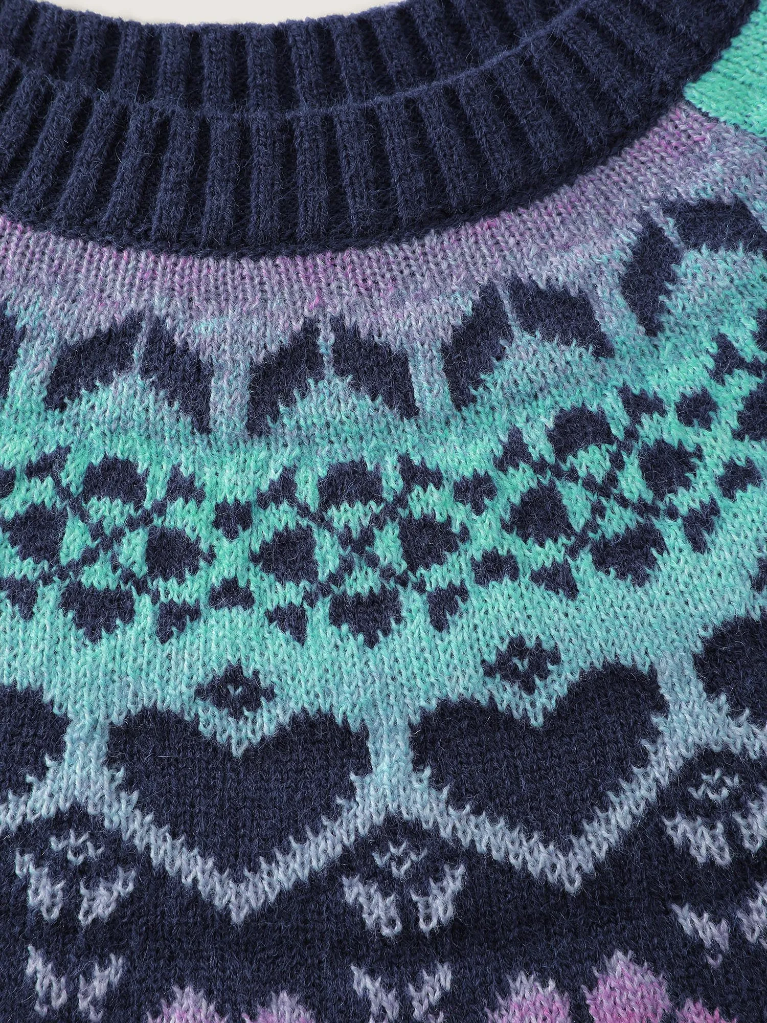 Stretchy Floral Color Gradient Jacquard Pullover sold by Bloomchic product image thumbnail 5